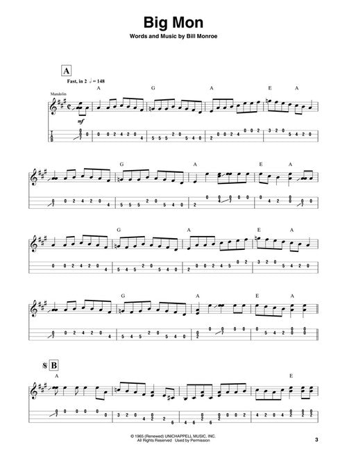Bill Monroe Mandolin Play-Along Vol. 12