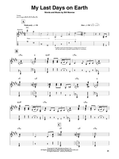 Bill Monroe Mandolin Play-Along Vol. 12