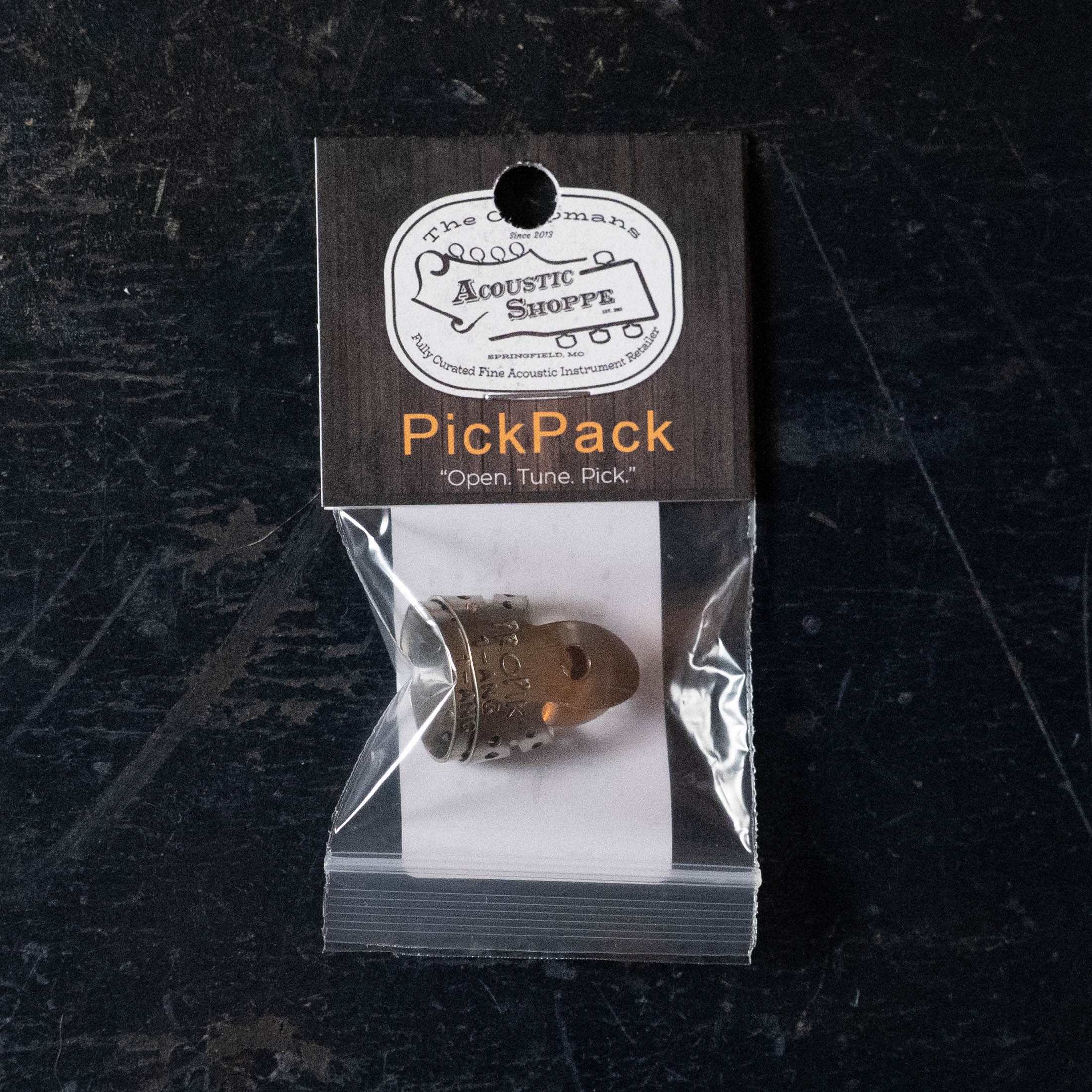 ProPik Angled Extra Comfortable Nickel Split Wrap #1 Finger Pick - 2 Pack