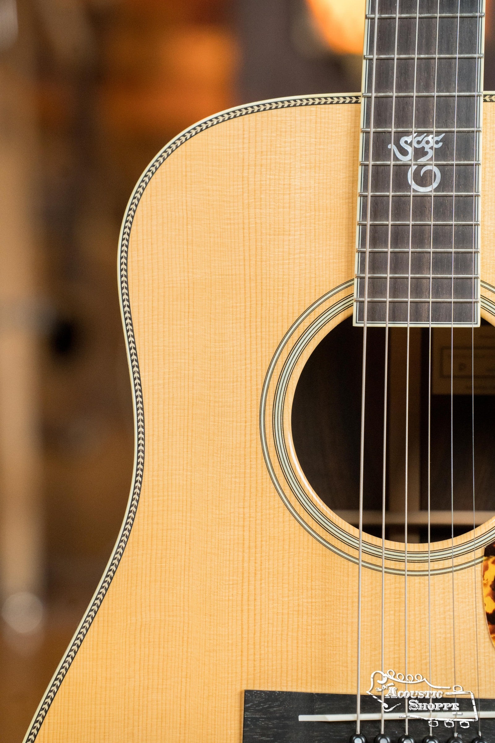 2008 Santa Cruz Tony Rice Model Adirondack/Brazilian Rosewood Dreadnought Acoustic Guitar #5560R