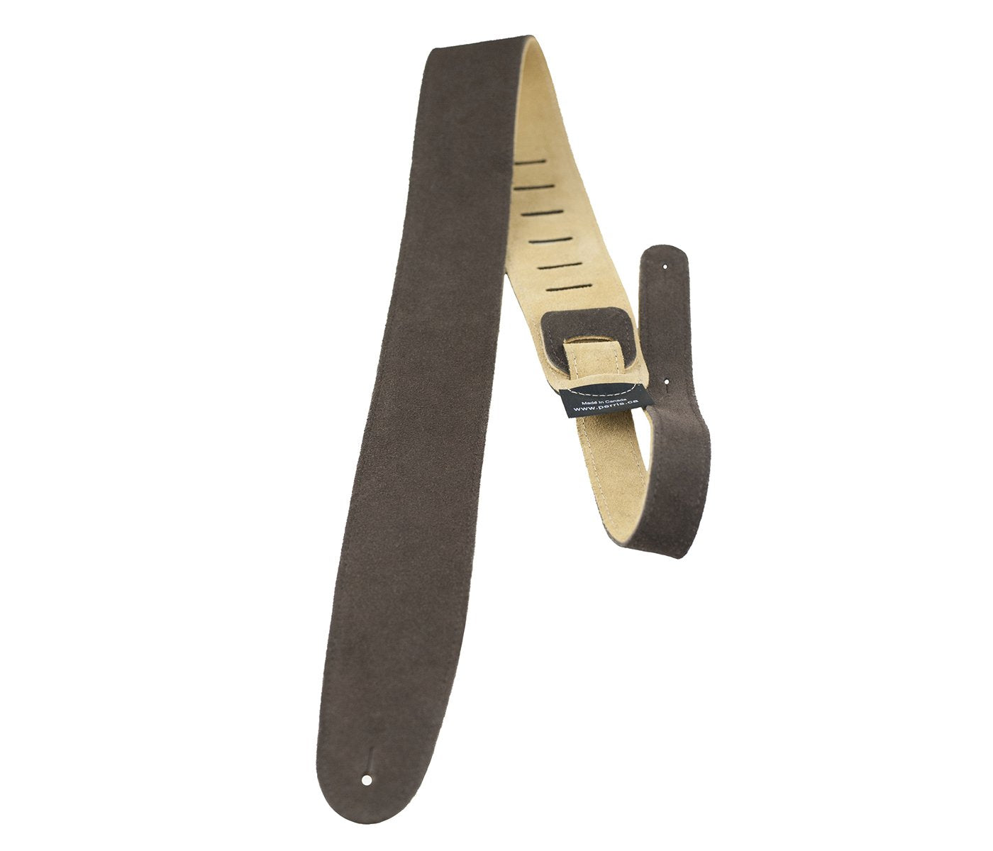 Perri's 2" Soft Suede Guitar Strap - Brown (P25S-201)