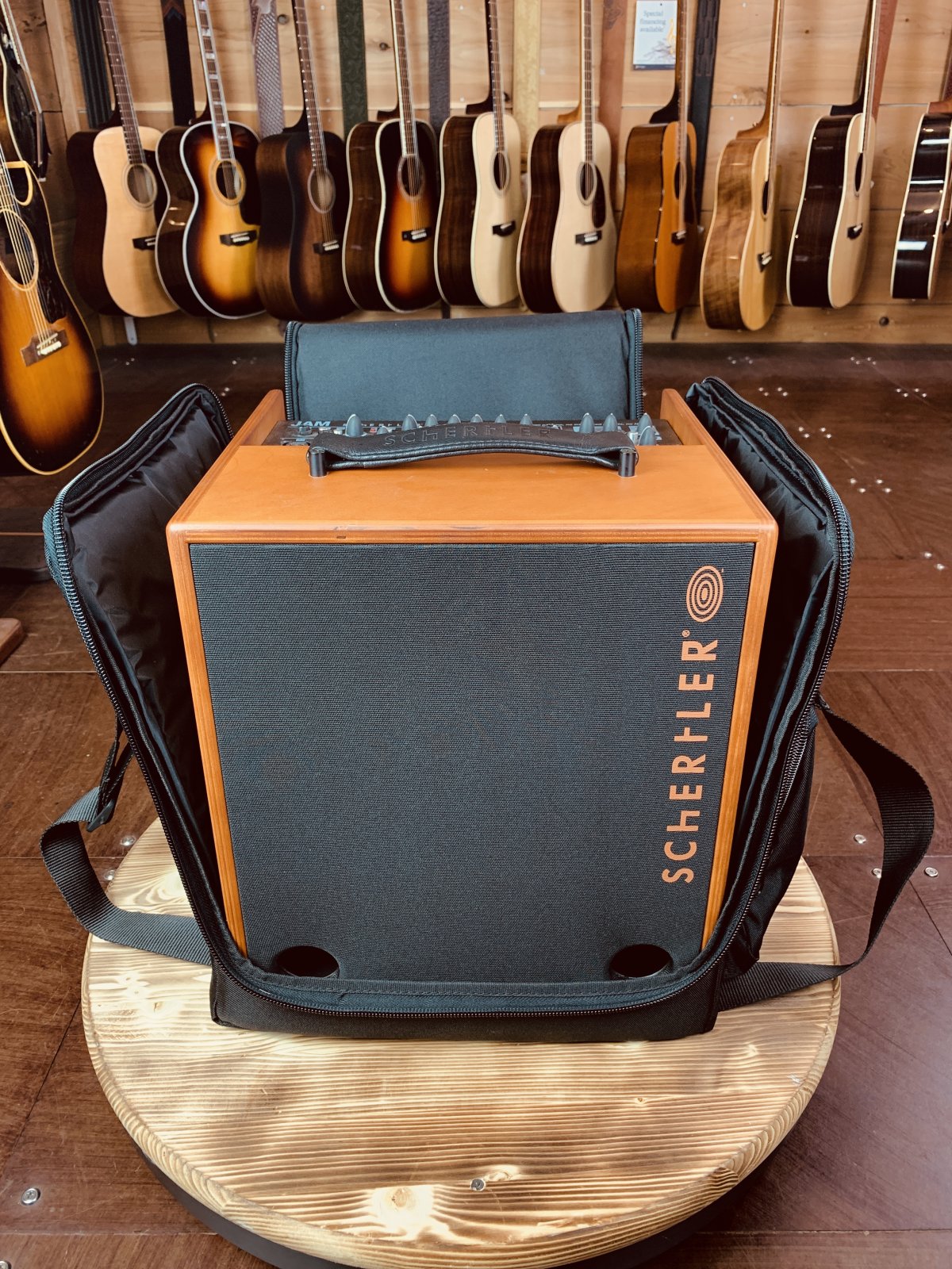 Floor Model Schertler Amp JAM (Wood) w/ Deluxe Bag