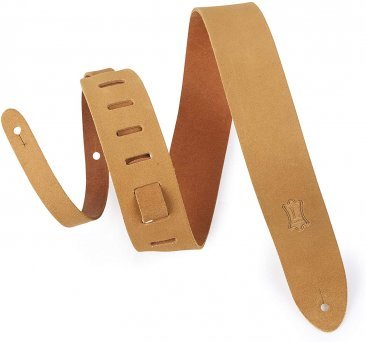 Levy's M12OH-V2-TAN 2" Suede Leather Guitar Strap - Tan