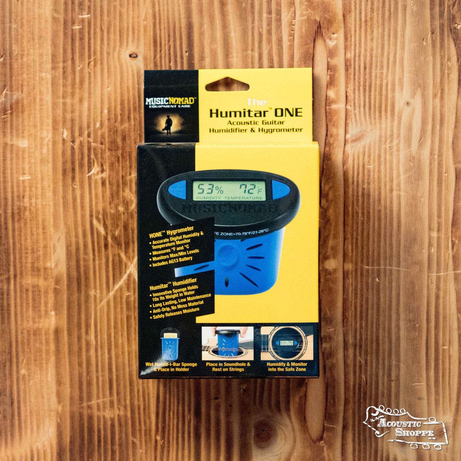 Music Nomad The Humitar One - Acoustic Guitar Humidifier & Hygrometer (MN311)