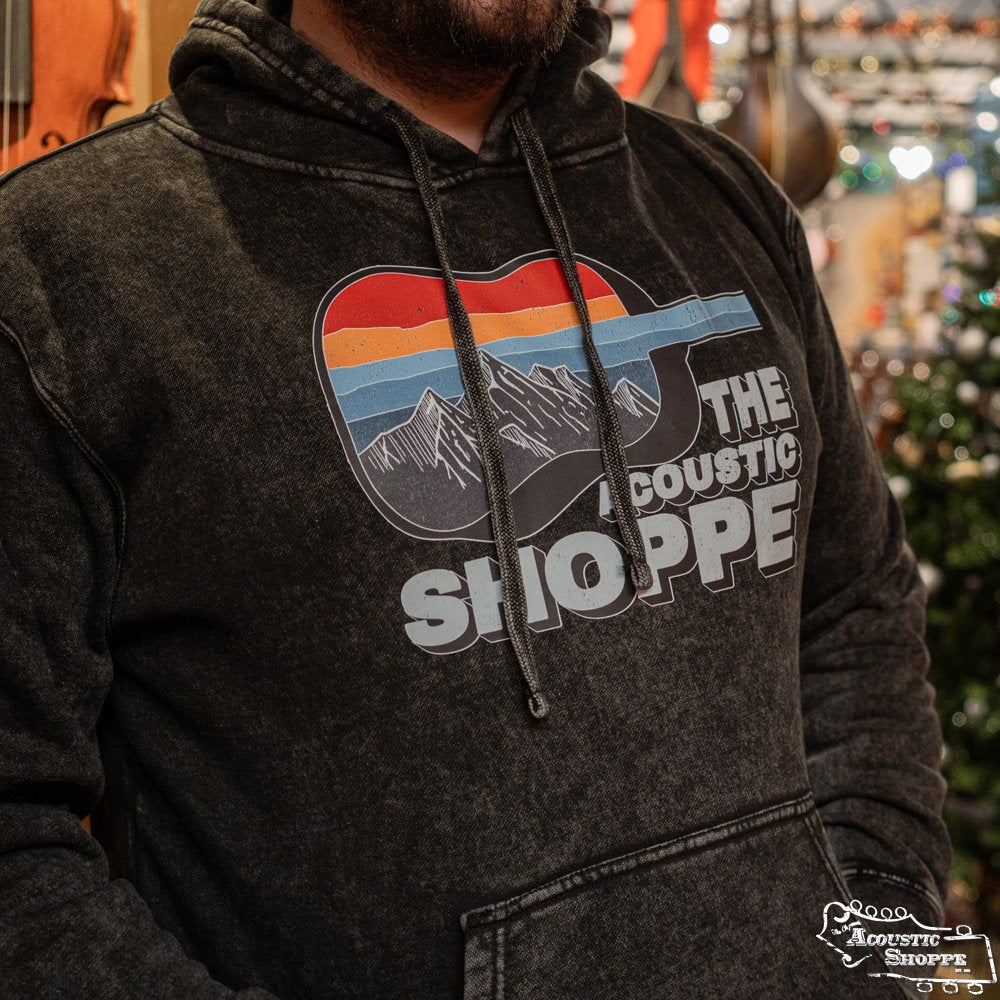 The Acoustic Shoppe "Scenic Guitar" Independent Trading Co. Hoodie - Acid Mineral Wash