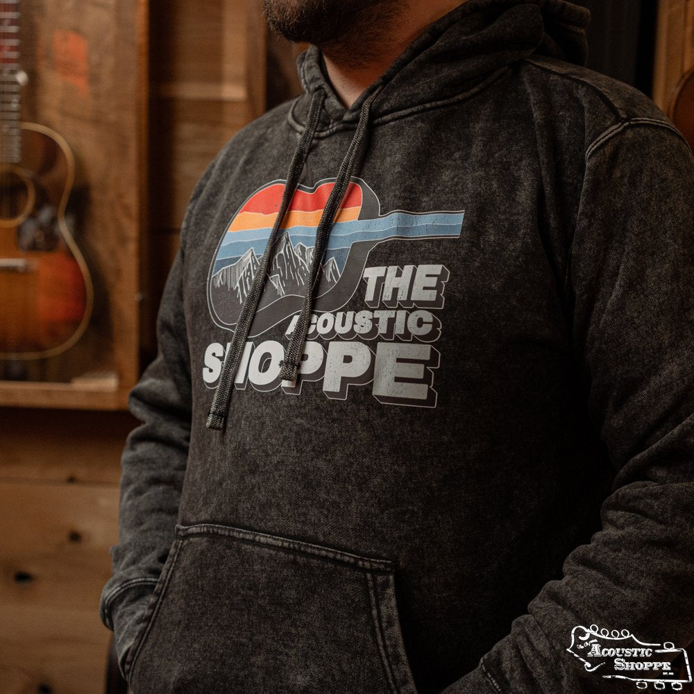 The Acoustic Shoppe "Scenic Guitar" Independent Trading Co. Hoodie - Acid Mineral Wash