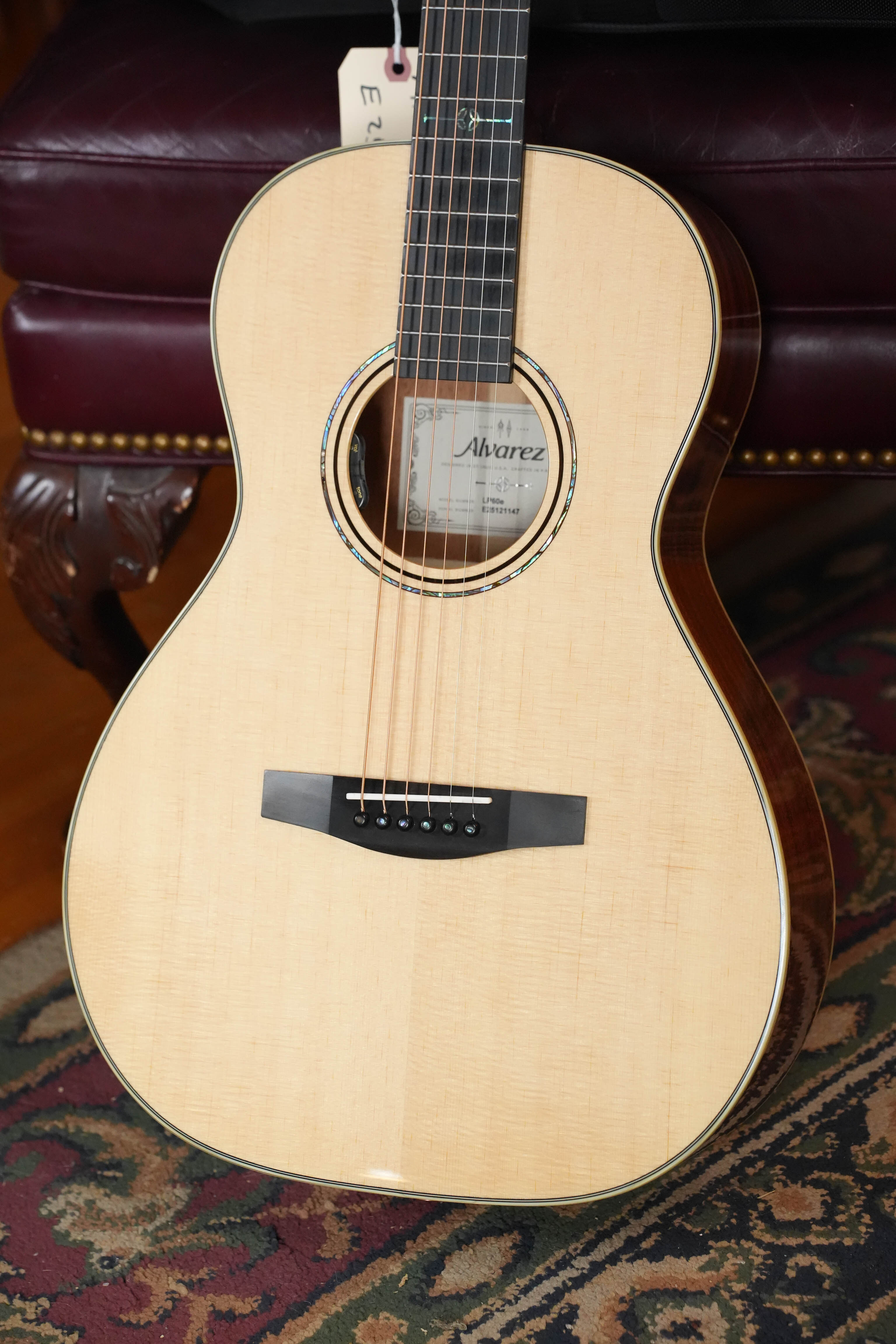 Alvarez LP60e Sitka/Mahogany Parlor Acoustic Guitar w/ L.R. Baggs HiFi Pickup #1147