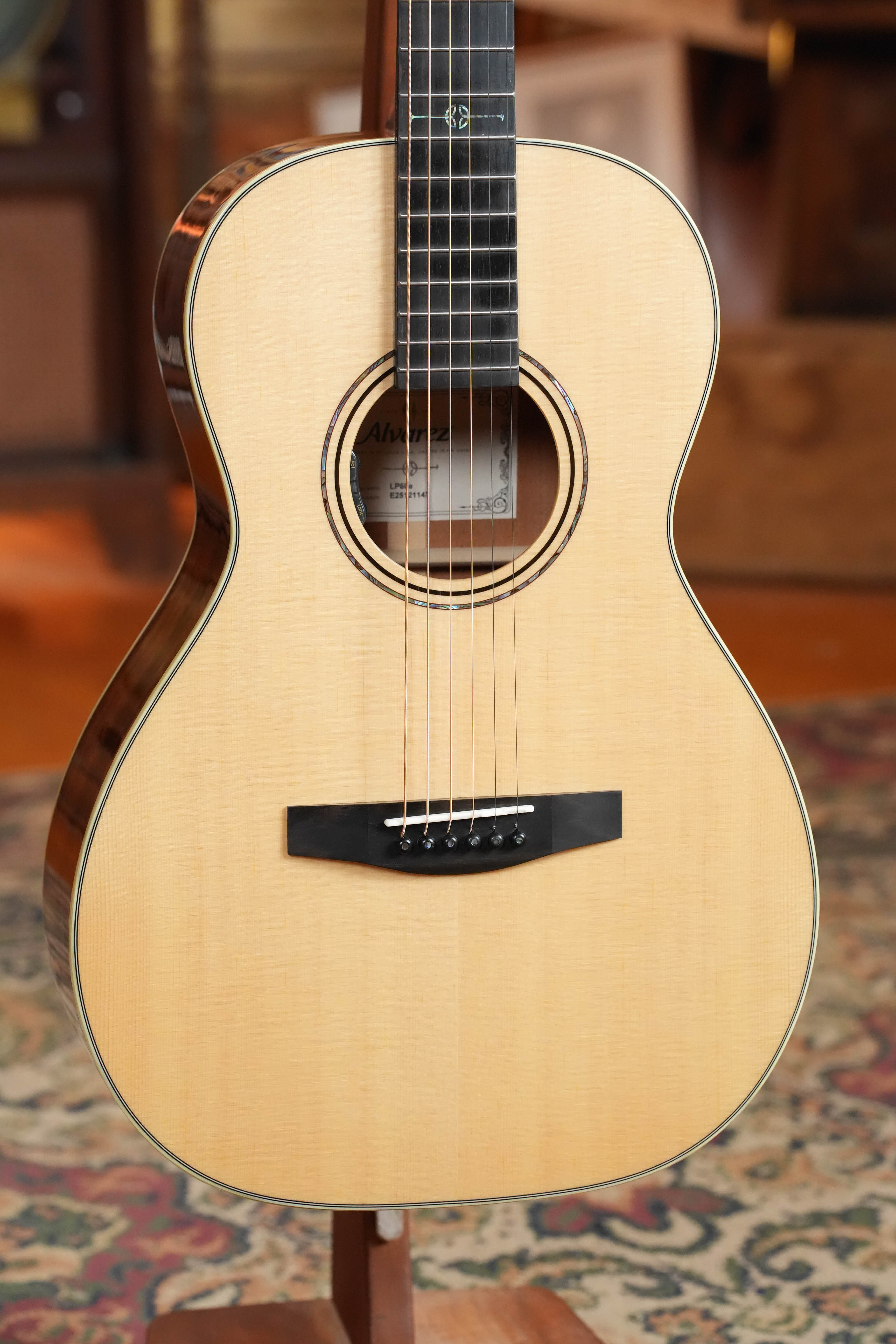 Alvarez LP60e Sitka/Mahogany Parlor Acoustic Guitar w/ L.R. Baggs HiFi Pickup #1147