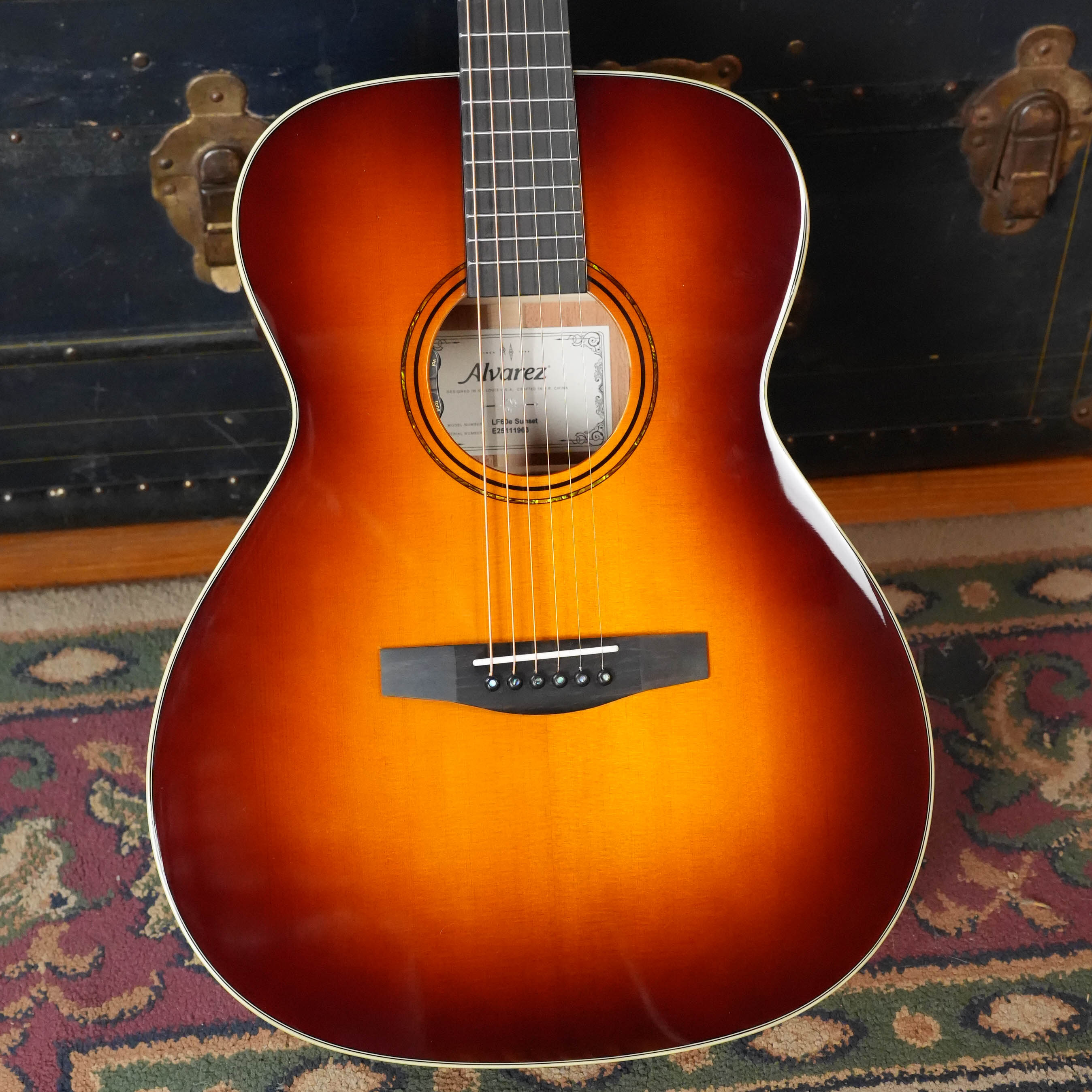 Alvarez Laureate Series LF60e Sunset Sitka/Mahogany OM Guitar w/LR Baggs Hifi Pickup #1963