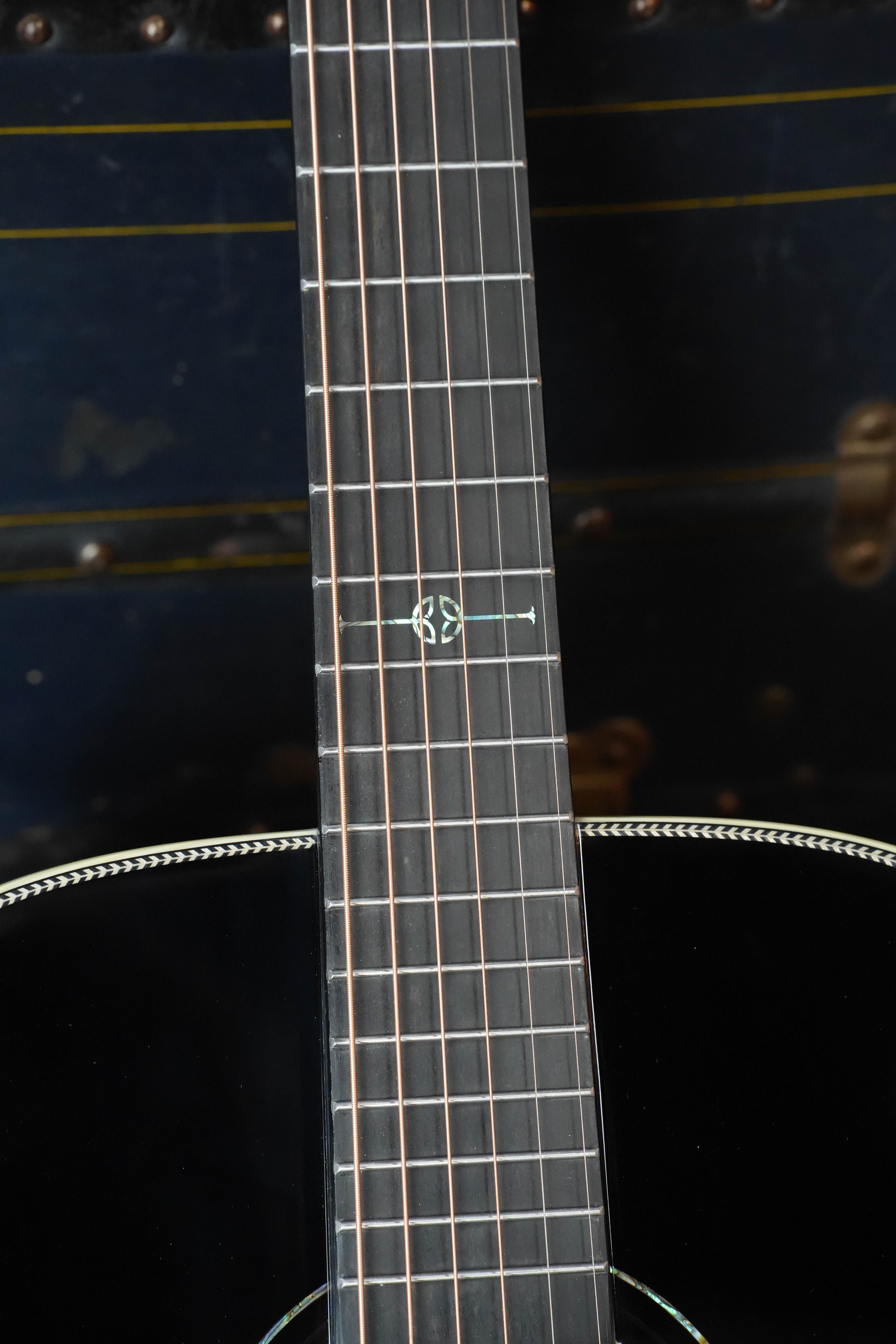 Alvarez Laureate Series LF70e Herringbone Blacktop Sitka/Rosewood Sunset OM Guitar w/LR Baggs Hifi Pickup #1478