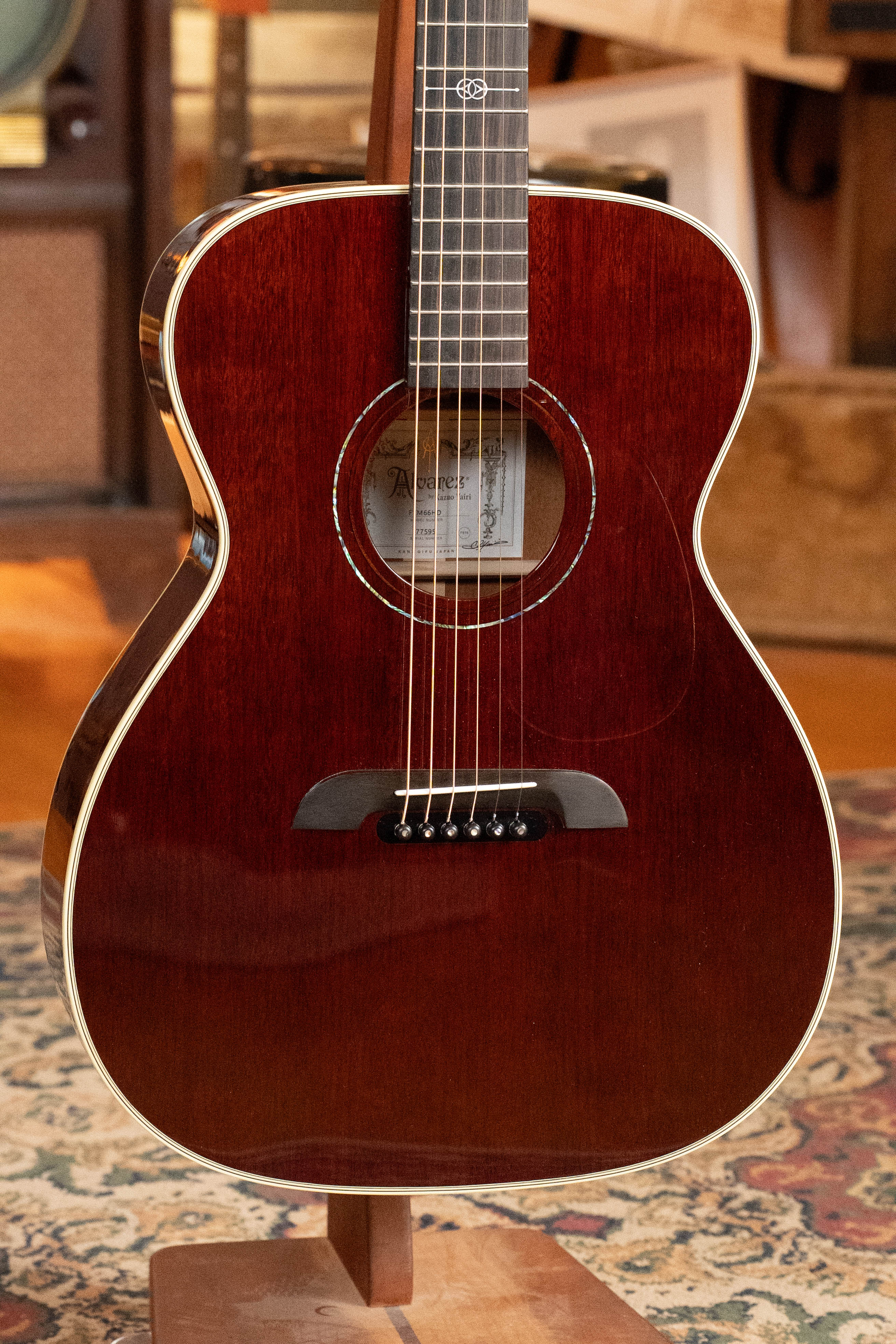 Alvarez Yairi Honduran Series FYM66HD All Vintage Honduran Mahogany OM Acoustic Guitar #7595