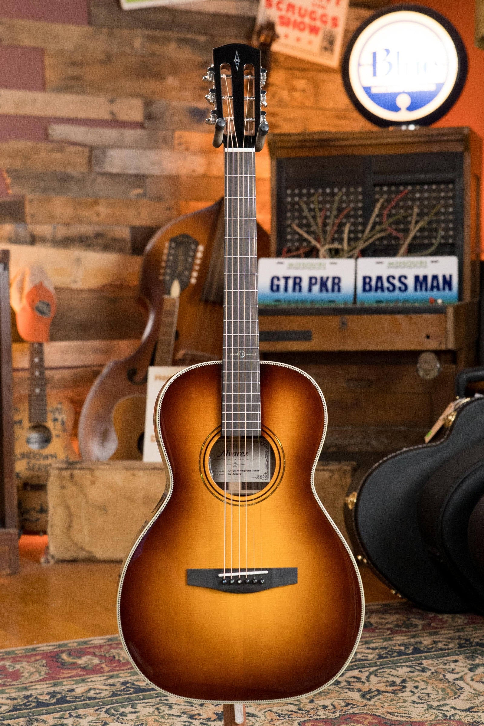 Alvarez Laureate LP70e Herringbone Sunset Sitka/East Indian Rosewood Parlor Guitar w/LR Baggs HiFi Pickup #2039