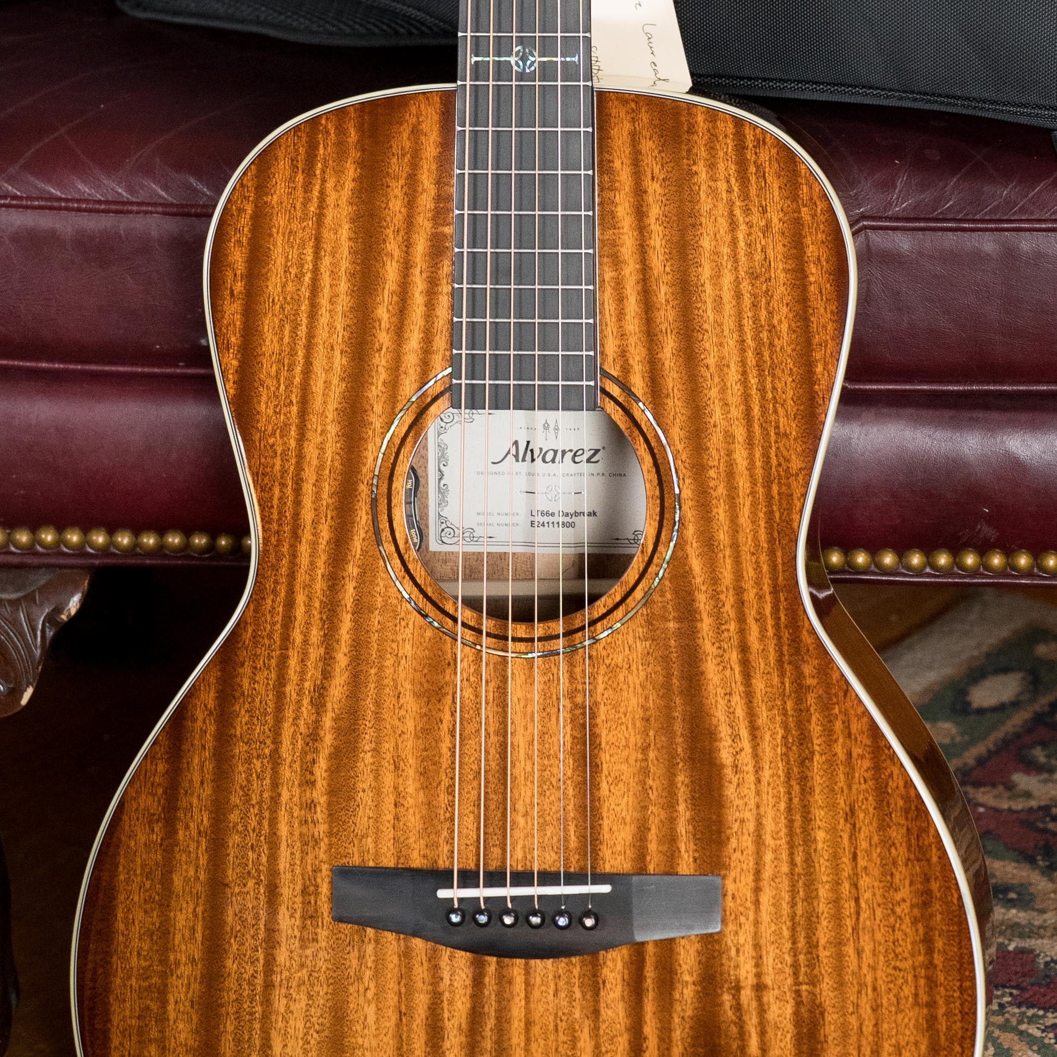 Alvarez Laureate Series LT66e Daybreak All Mahogany OOO Guitar w/LR Baggs Hifi Pickup #1800
