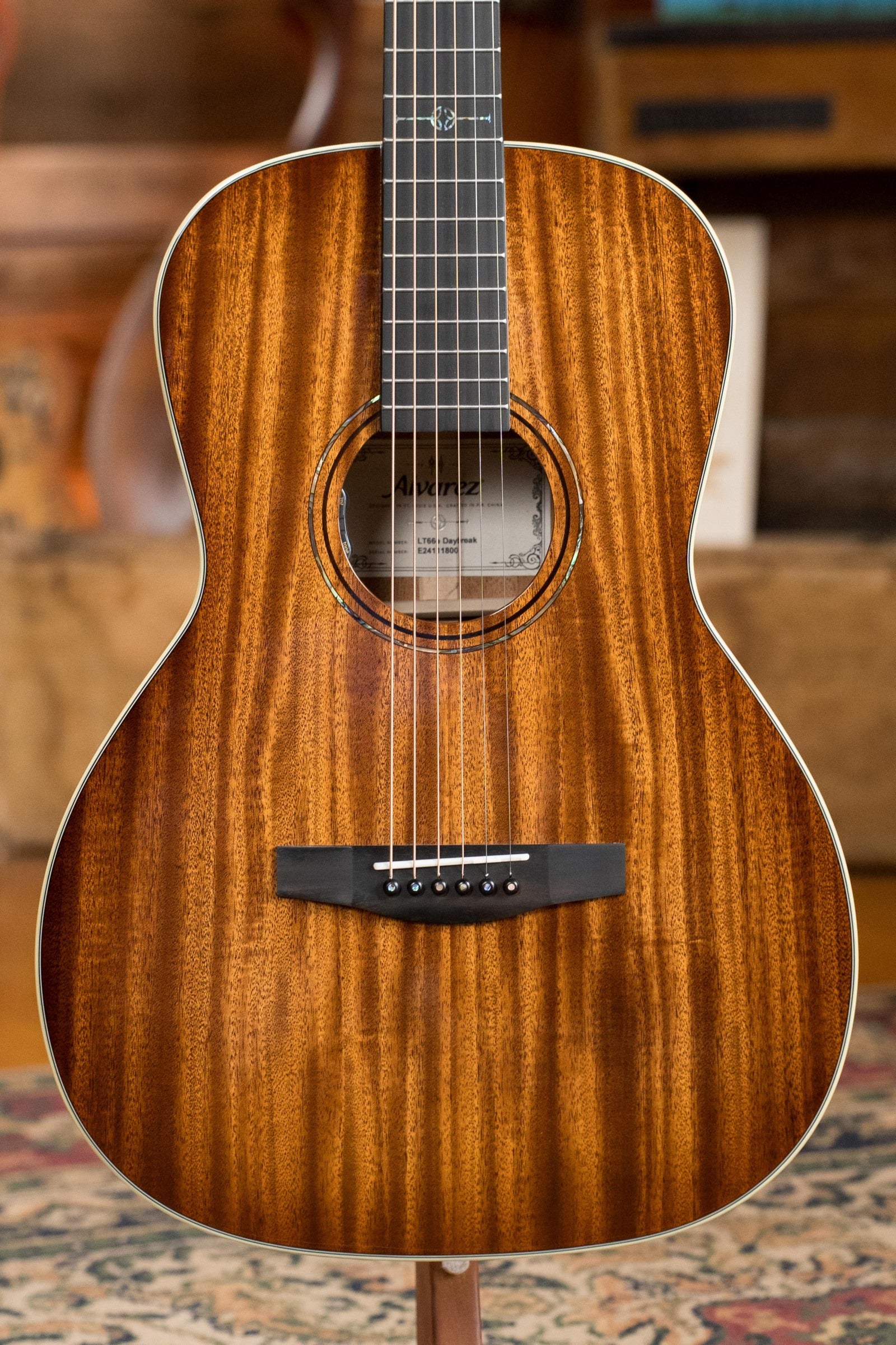 Alvarez Laureate Series LT66e Daybreak All Mahogany OOO Guitar w/LR Baggs Hifi Pickup #1800