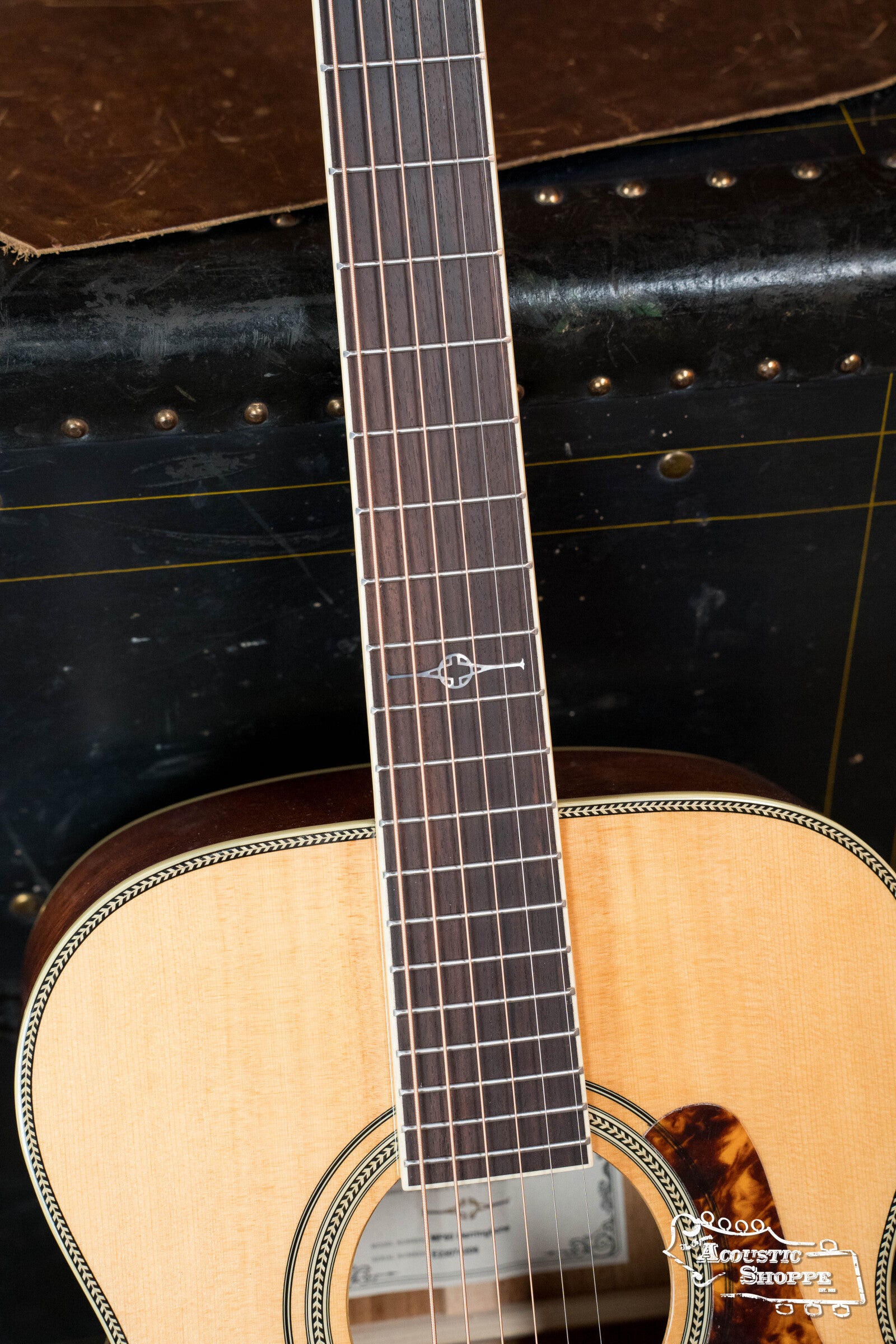 Alvarez Masterworks Series MF60 Herringbone Sitka/African Mahogany Orchestra Model Acoustic Guitar #4206