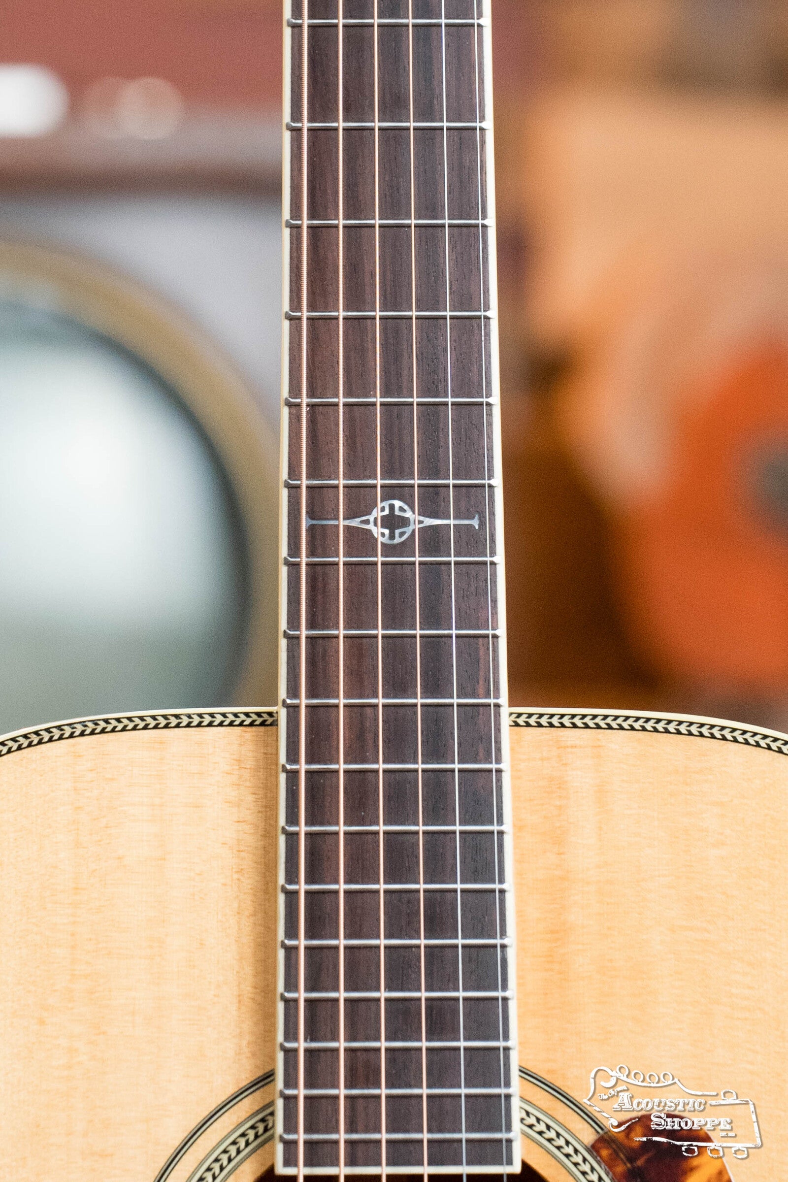 Alvarez Masterworks Series MF60 Herringbone Sitka/African Mahogany Orchestra Model Acoustic Guitar #4206