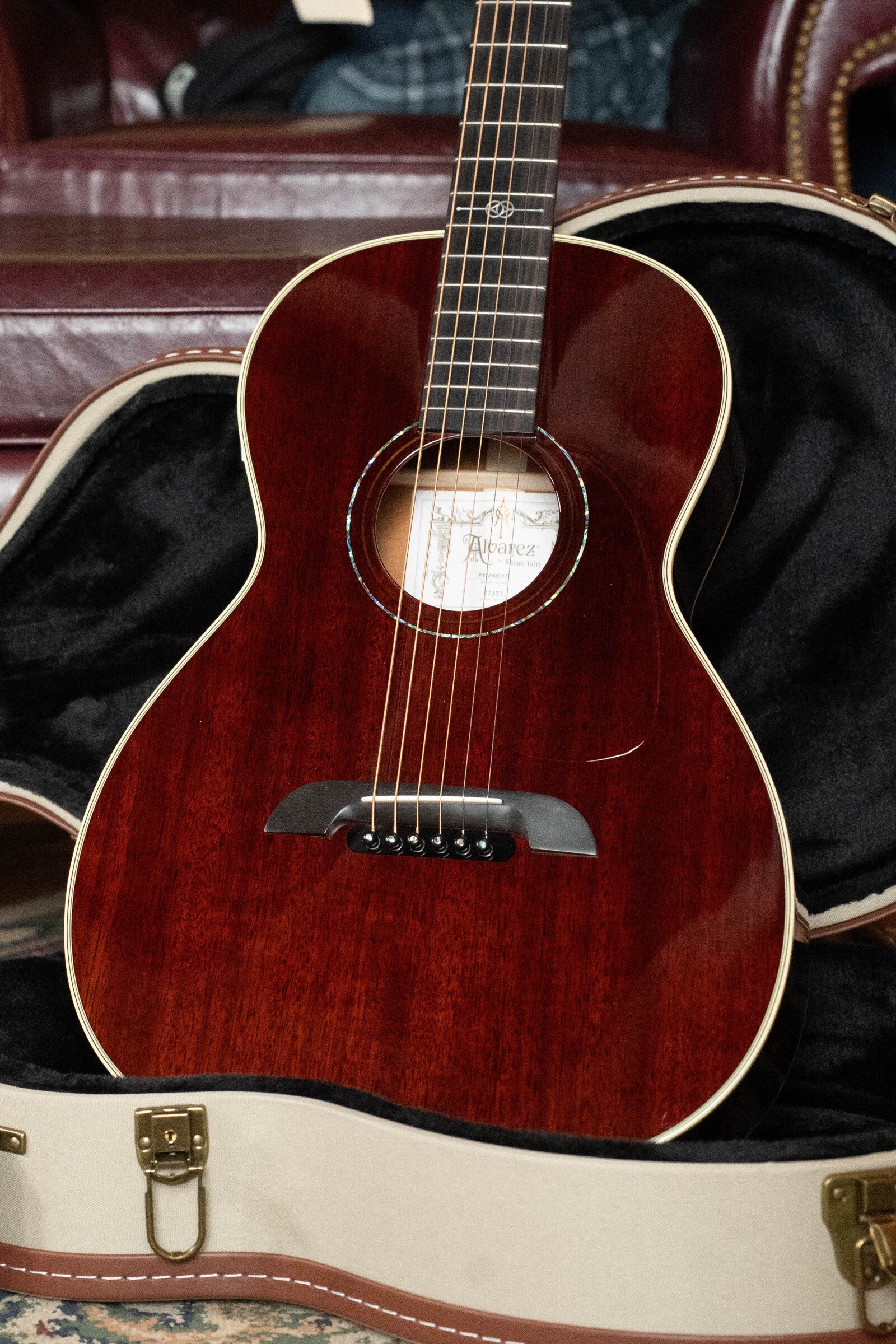 Alvarez Yairi PYM66HD All Honduran Mahogany Parlor Acoustic Guitar #7391