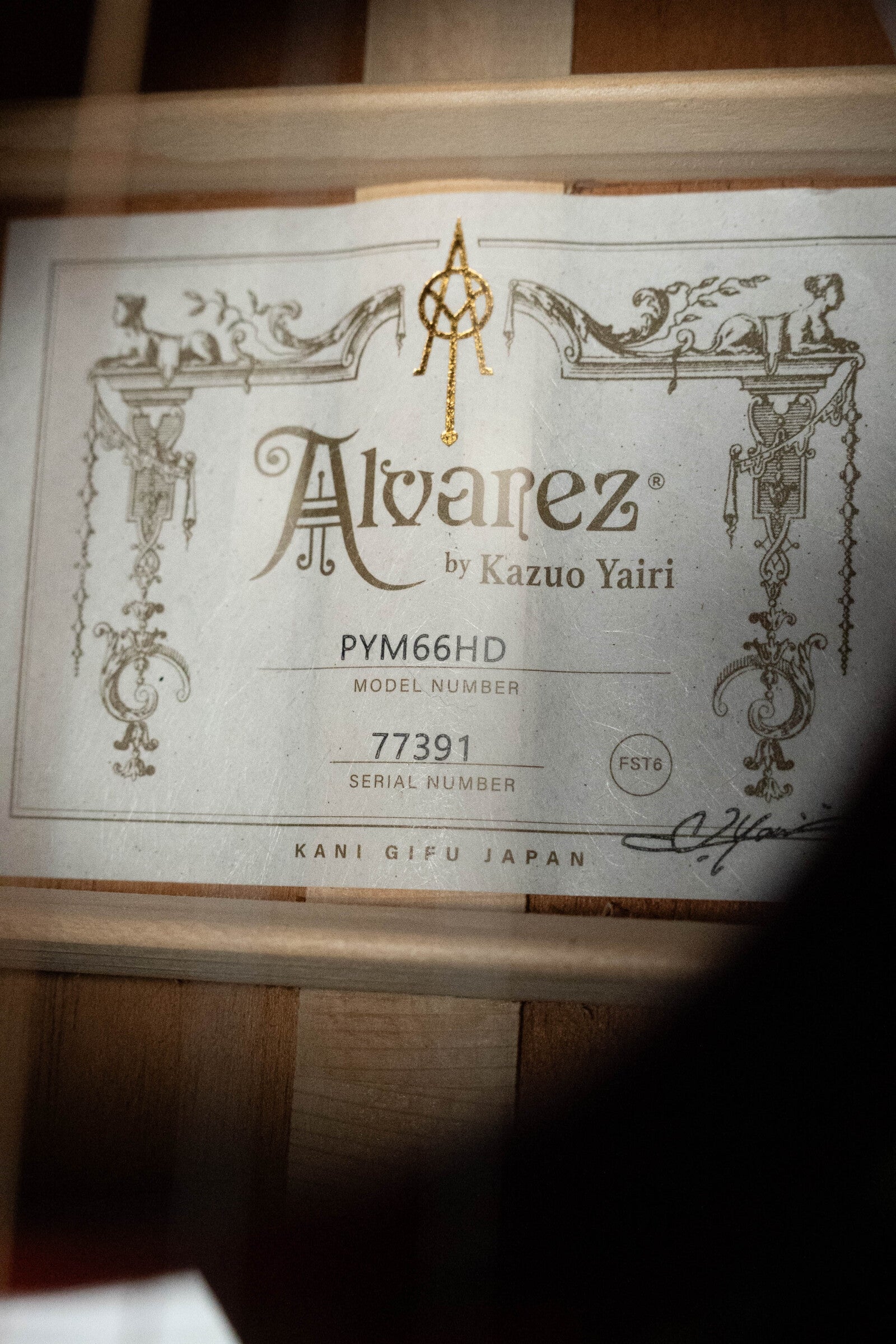 Alvarez Yairi PYM66HD All Honduran Mahogany Parlor Acoustic Guitar #7391