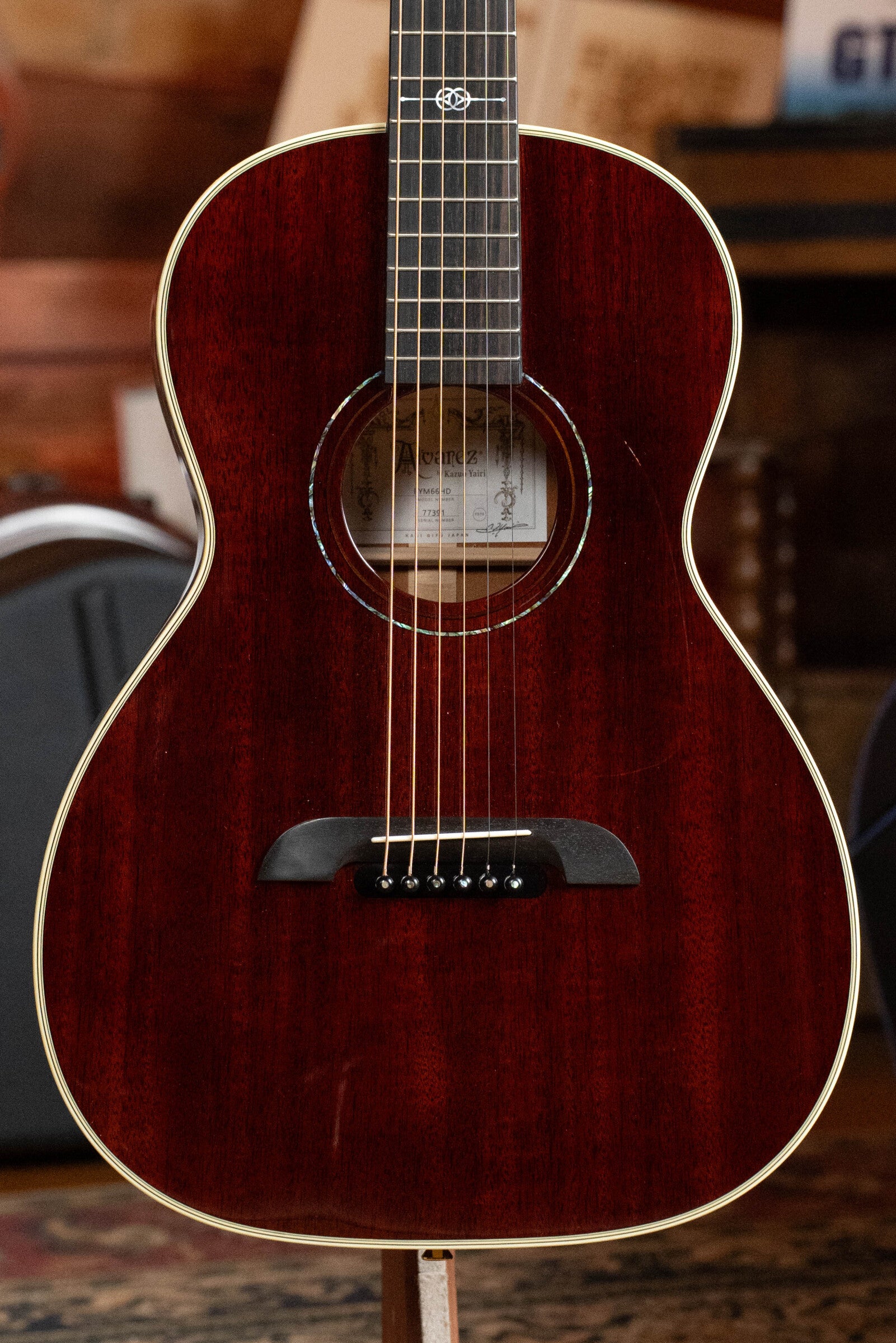 Alvarez Yairi PYM66HD All Honduran Mahogany Parlor Acoustic Guitar #7391