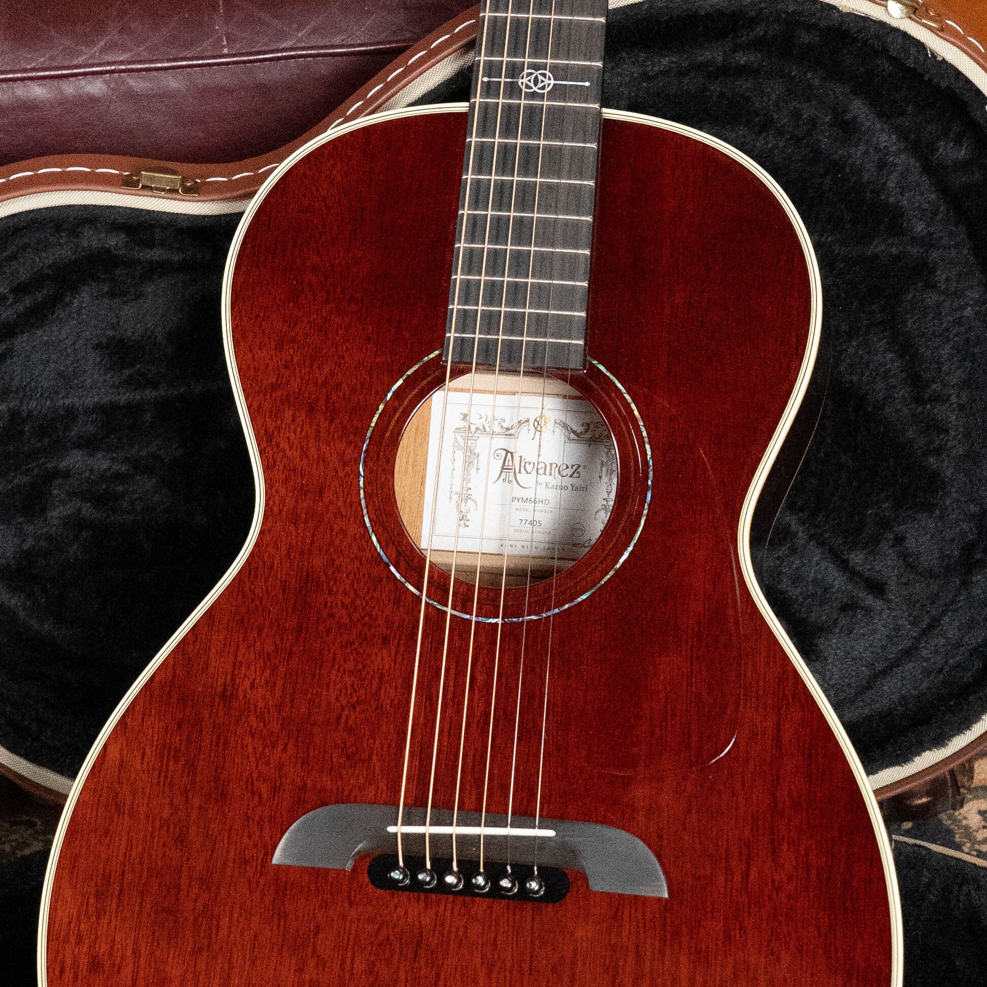 Alvarez Yairi PYM66HD All Honduran Mahogany Parlor Acoustic Guitar #7405