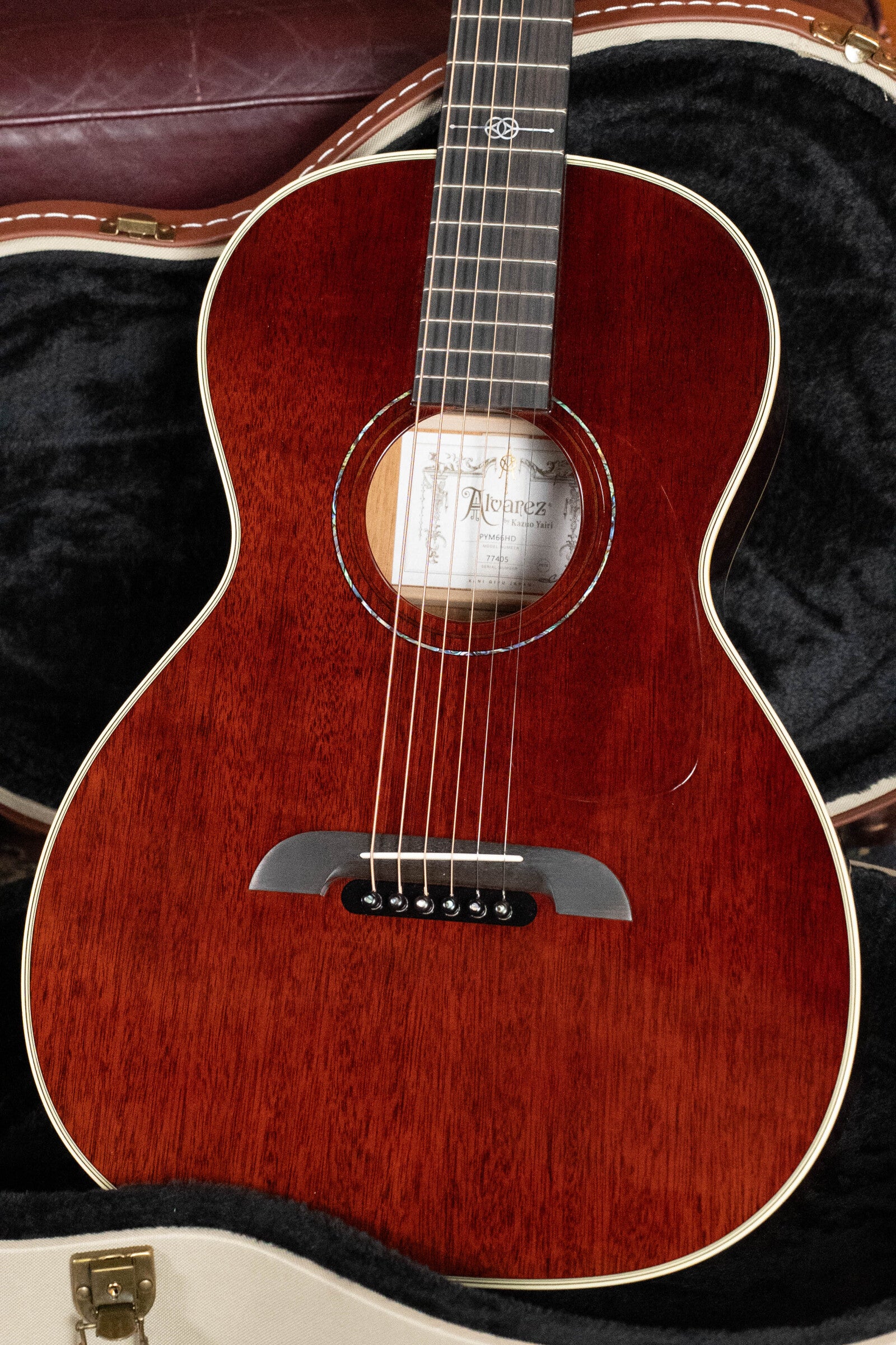 Alvarez Yairi PYM66HD All Honduran Mahogany Parlor Acoustic Guitar #7405