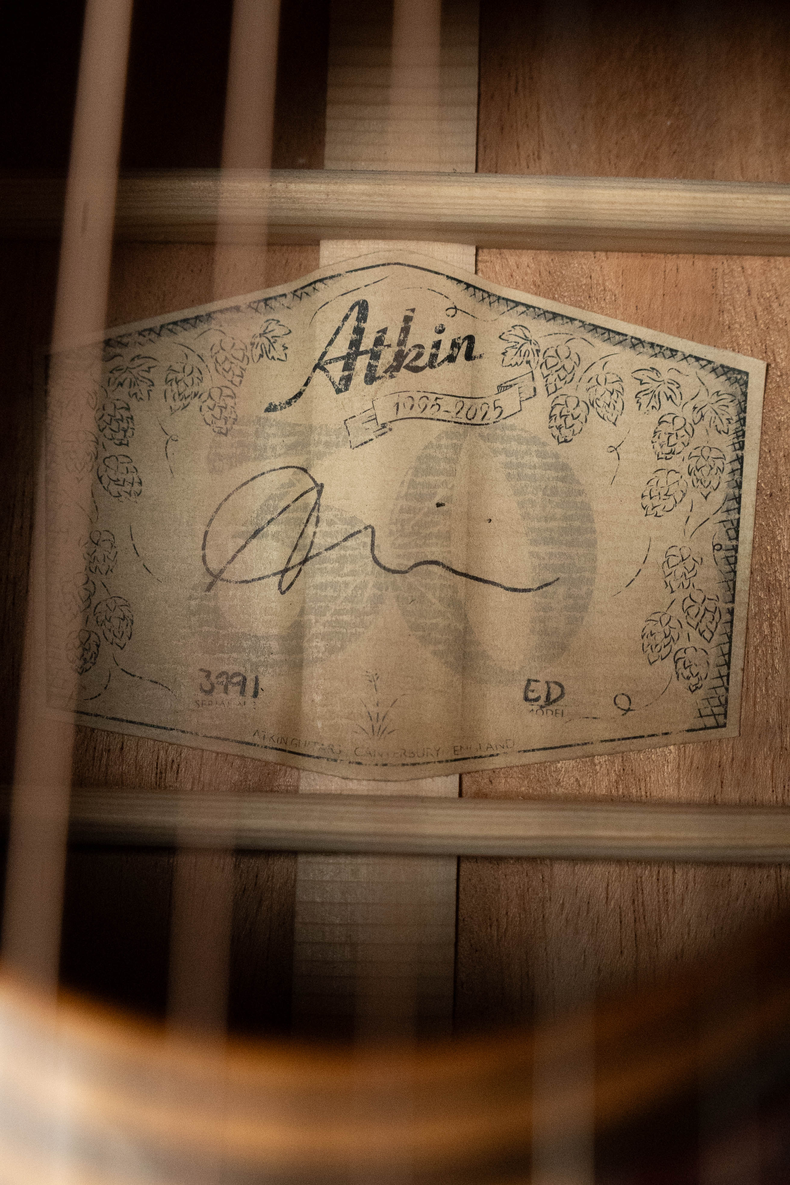 Atkin Essential D Baked Sitka/Mahogany Heavy Aged Dreadnought Acoustic Guitar #3991