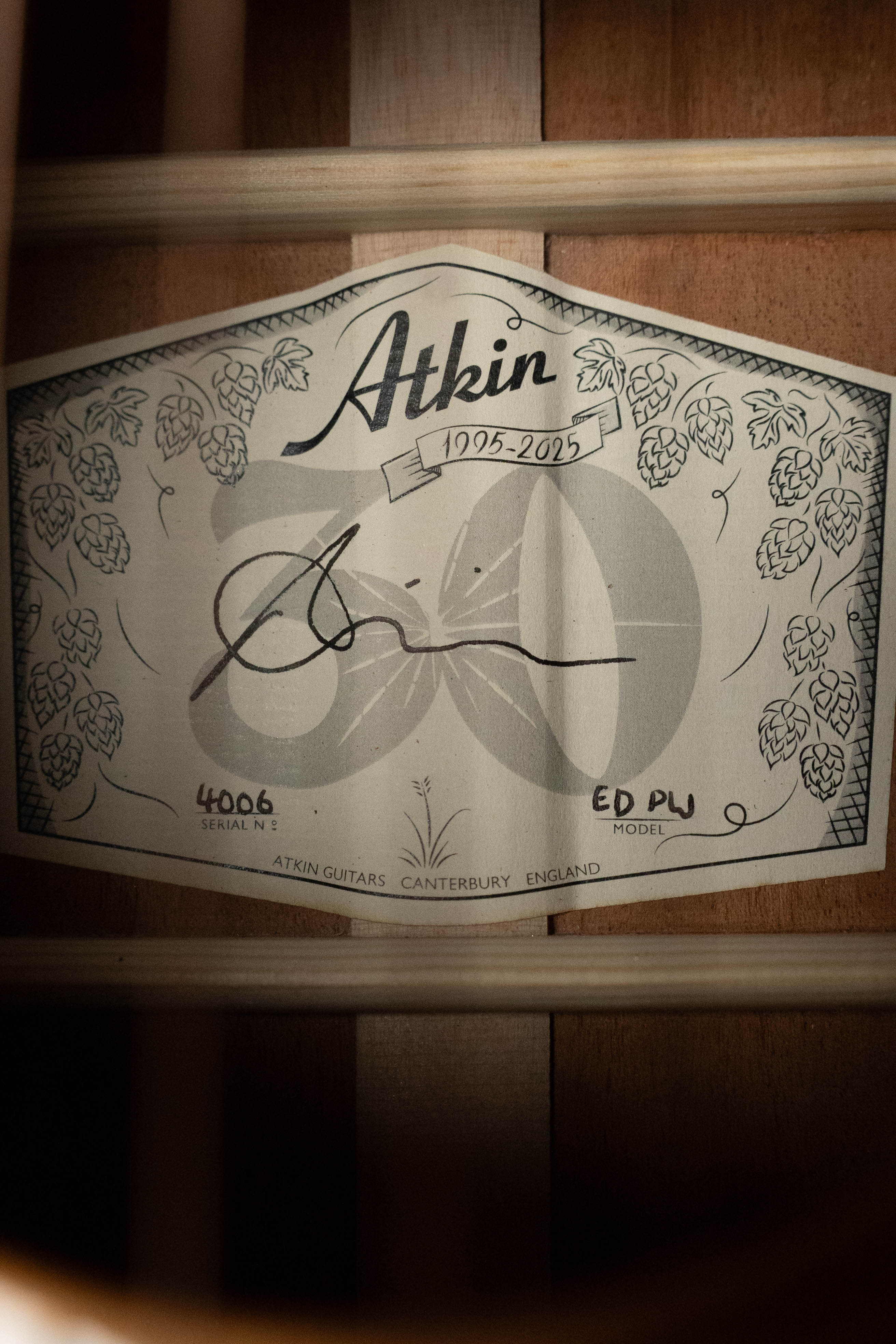 Atkin Essential D Pre-War Baked Adirondack/Honduran Mahogany Aged Dreadnought Acoustic Guitar #4006