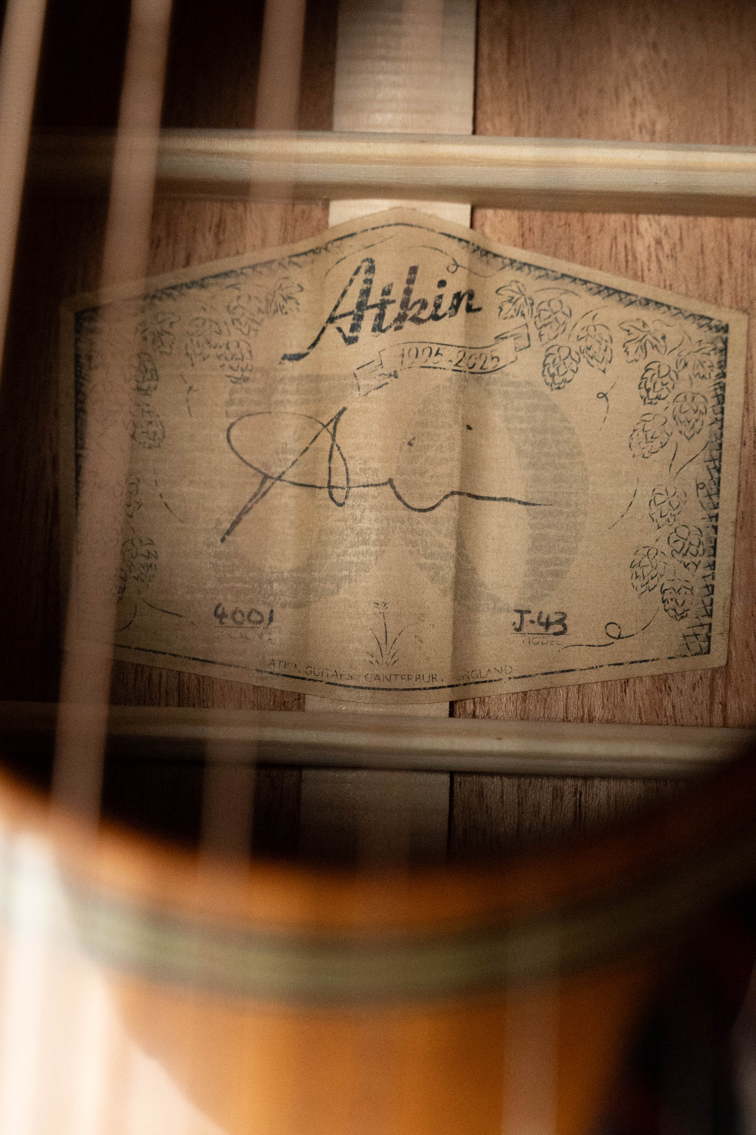 Atkin J43 Baked Sitka/Mahogany Heavy Aged Slope Shoulder Dreadnought Acoustic Guitar #4001