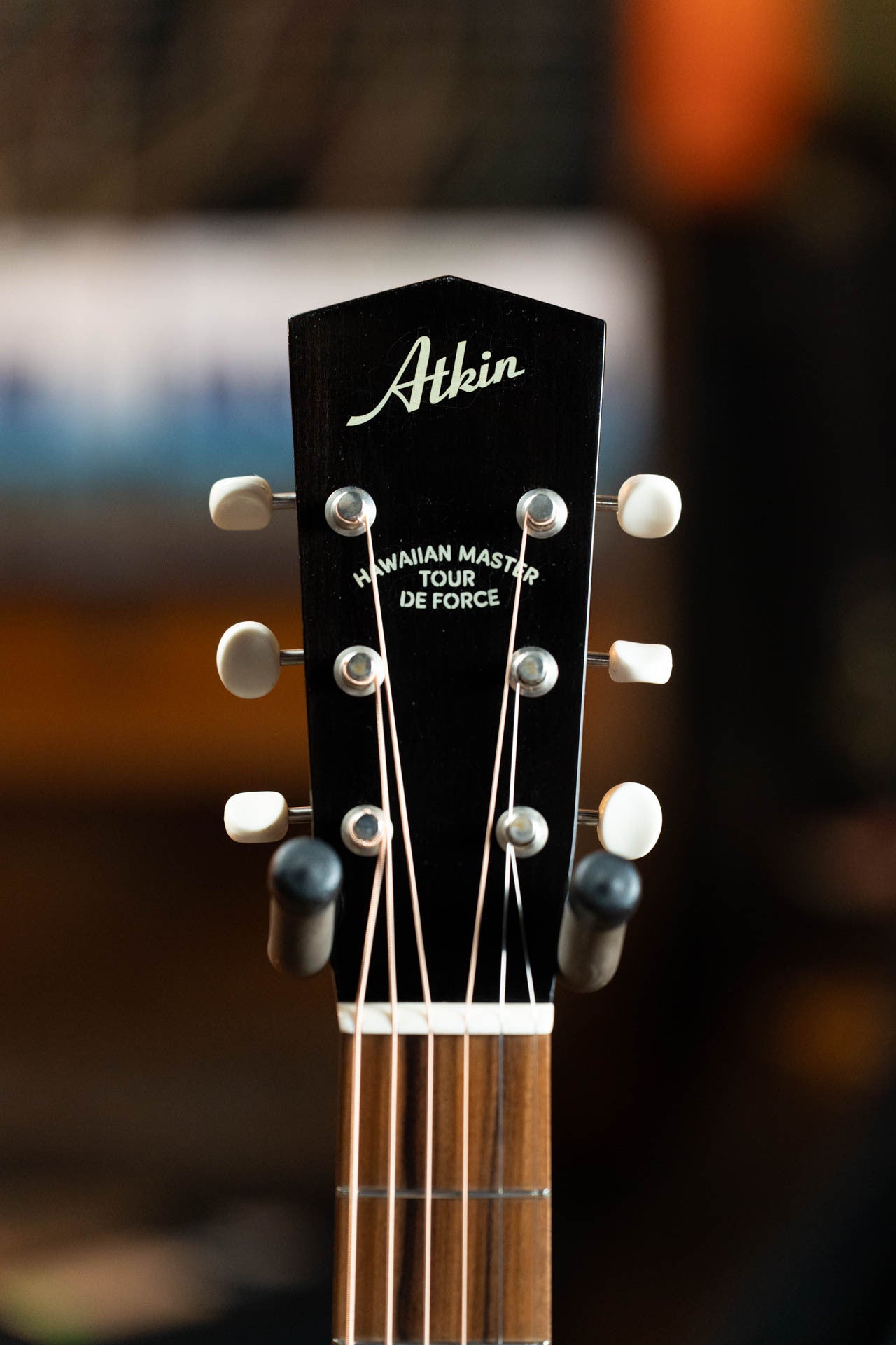 Atkin Hawaiian Master Roy Smeck Baked Sitka/Mahogany Slope Shoulder Dreadnought Acoustic Guitar #3684