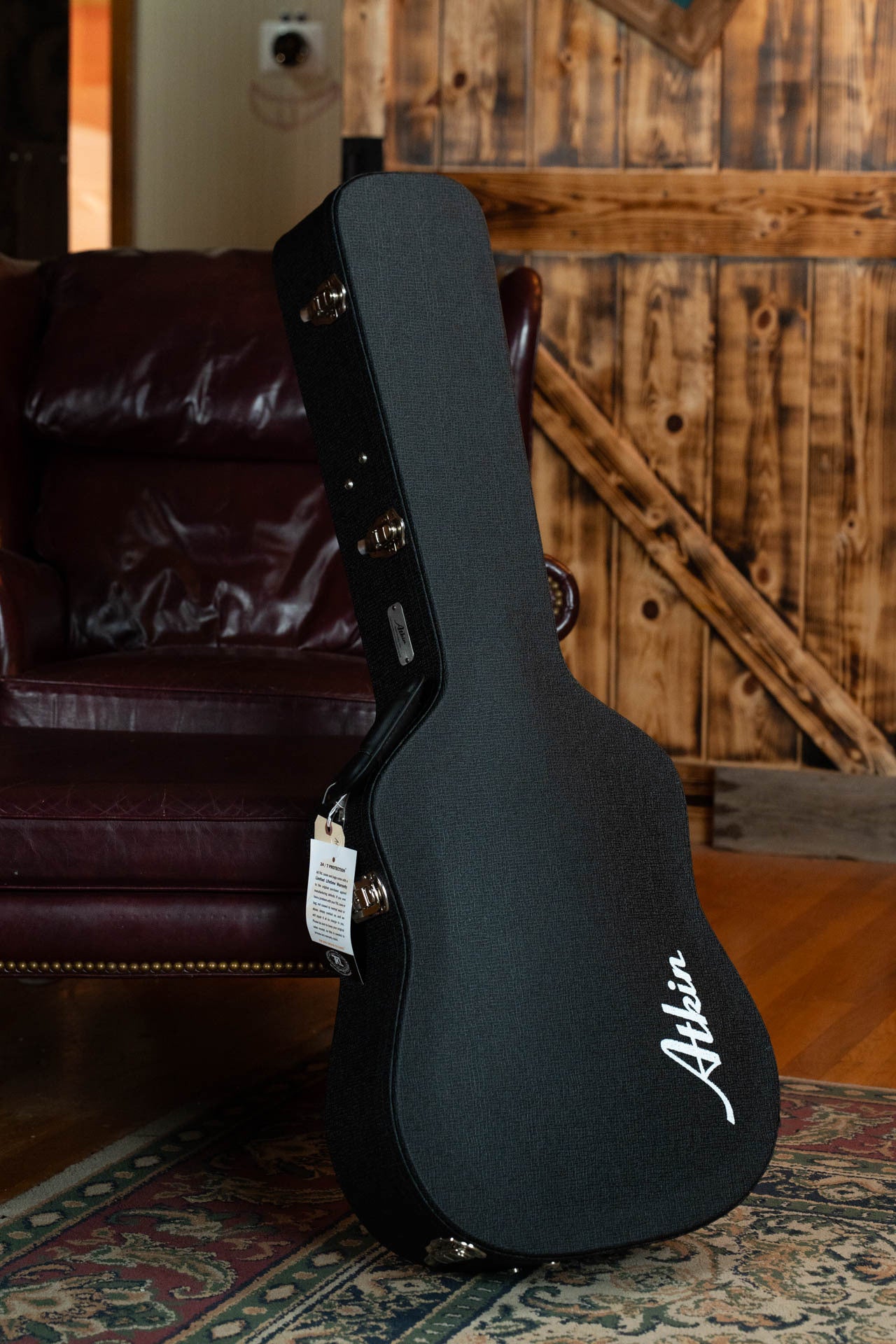 Atkin Hawaiian Master Roy Smeck Baked Sitka/Mahogany Slope Shoulder Dreadnought Acoustic Guitar #3684