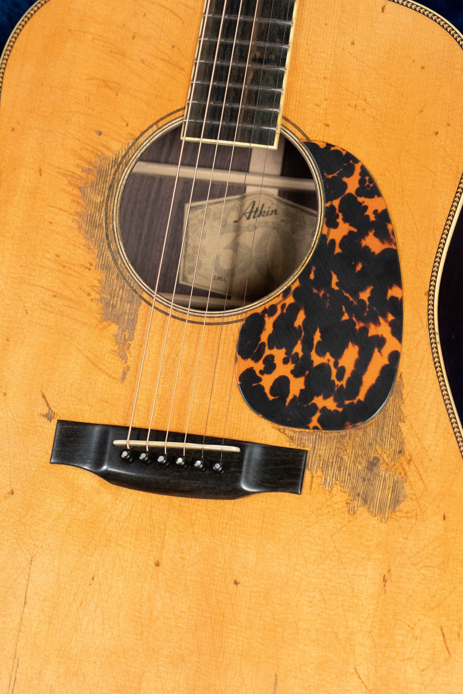 Atkin White RIce Stika/Rosewood Dreadnought Acoustic Guitar # 3786