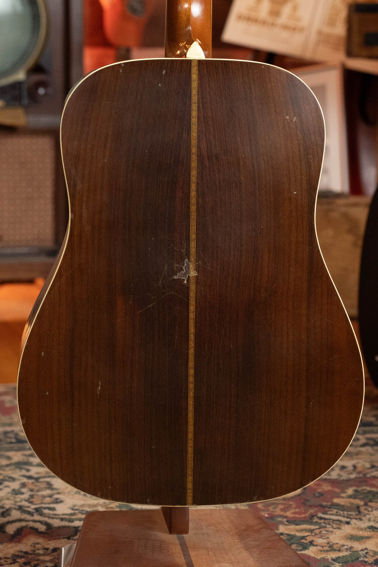Atkin White RIce Stika/Rosewood Dreadnought Acoustic Guitar # 3786
