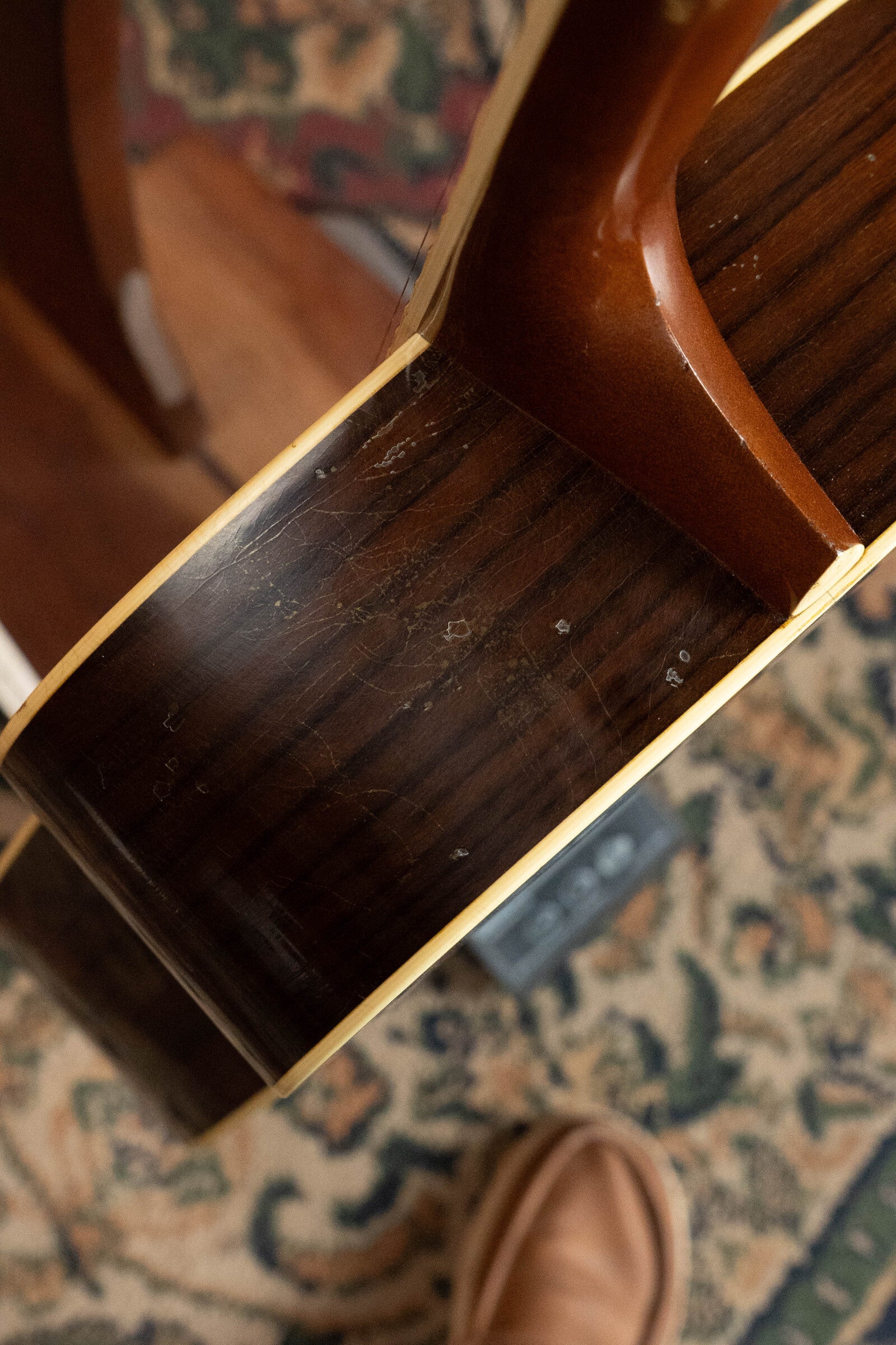 Atkin White RIce Stika/Rosewood Dreadnought Acoustic Guitar # 3786