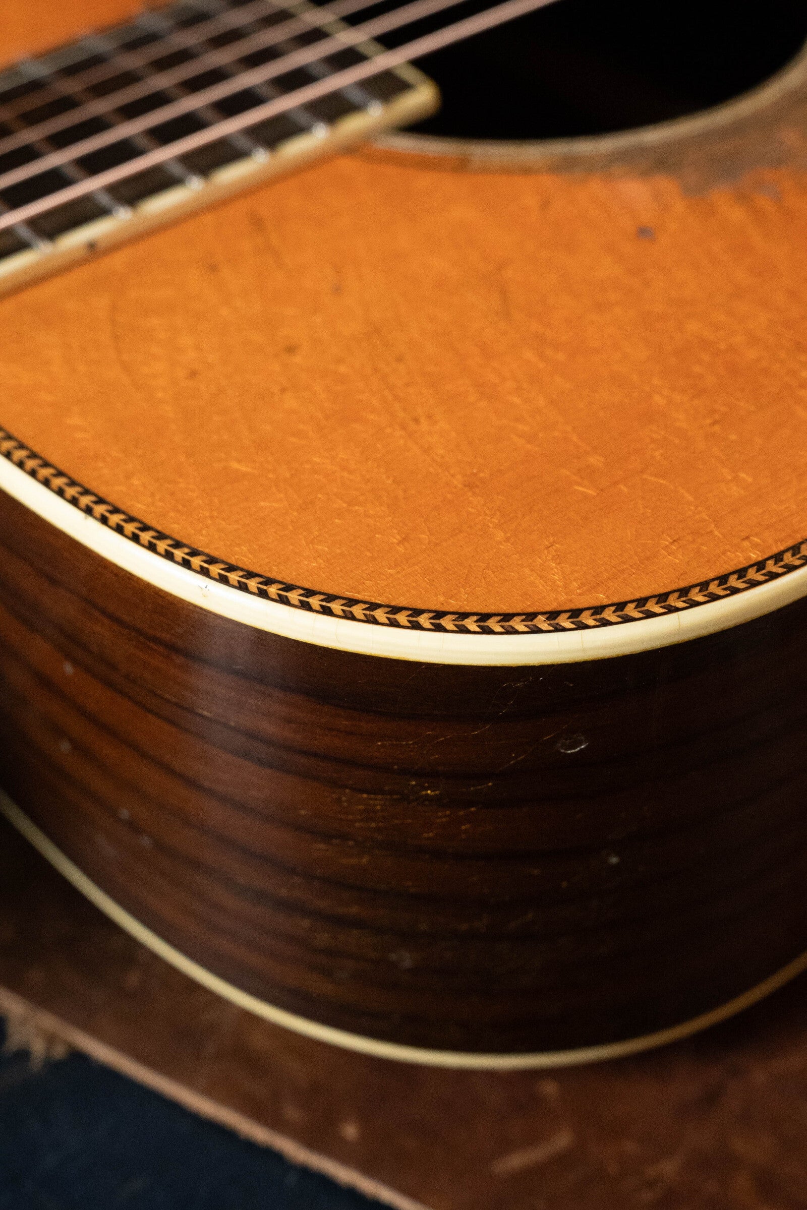 Atkin White RIce Stika/Rosewood Dreadnought Acoustic Guitar # 3786