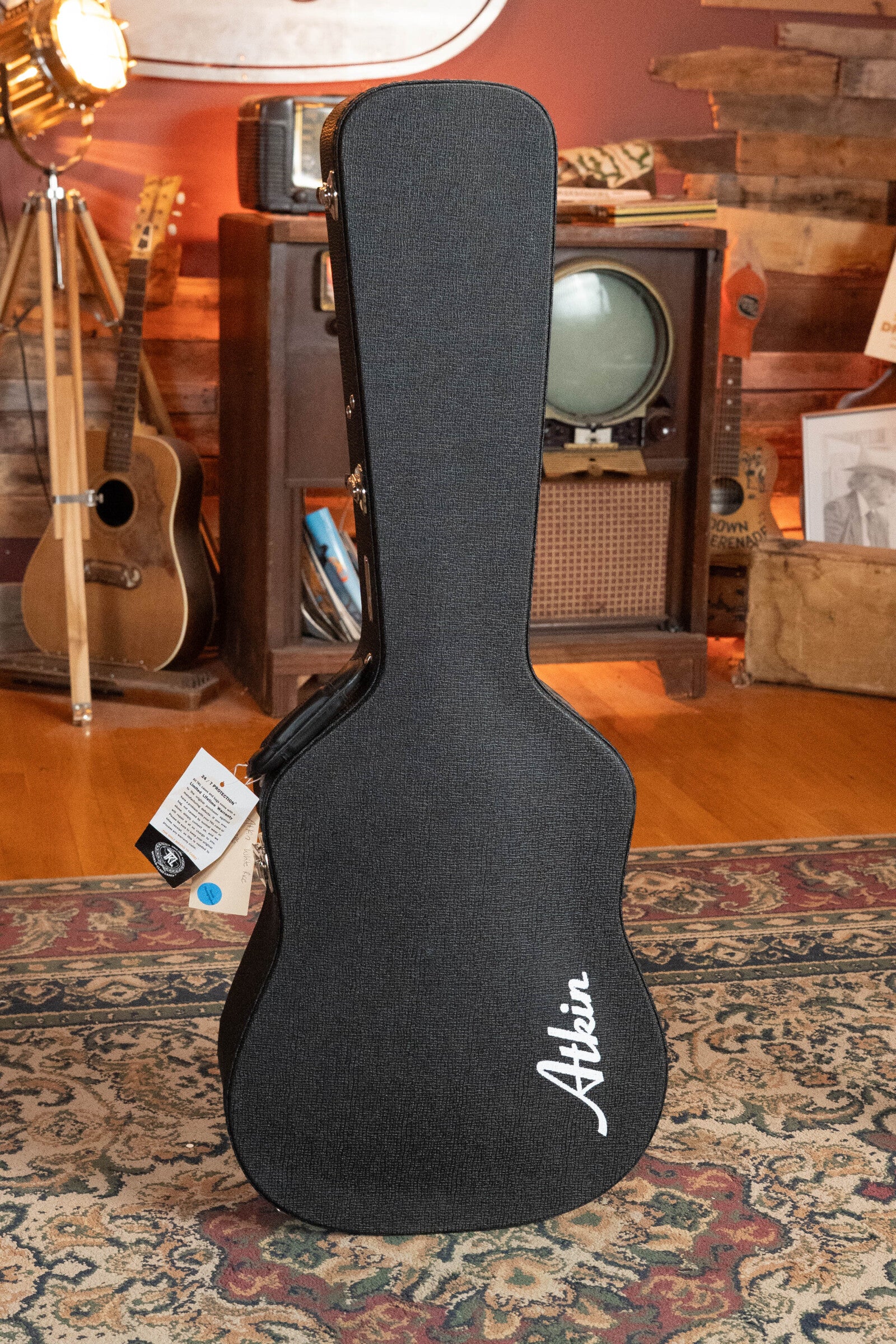 Atkin White RIce Stika/Rosewood Dreadnought Acoustic Guitar # 3786