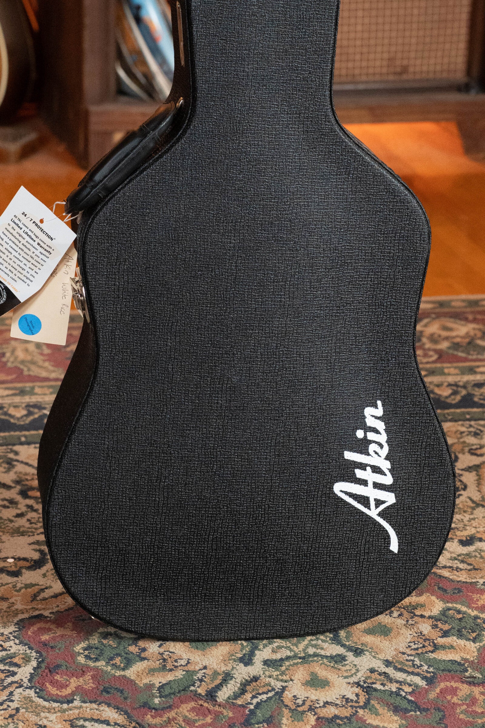 Atkin White RIce Stika/Rosewood Dreadnought Acoustic Guitar # 3786
