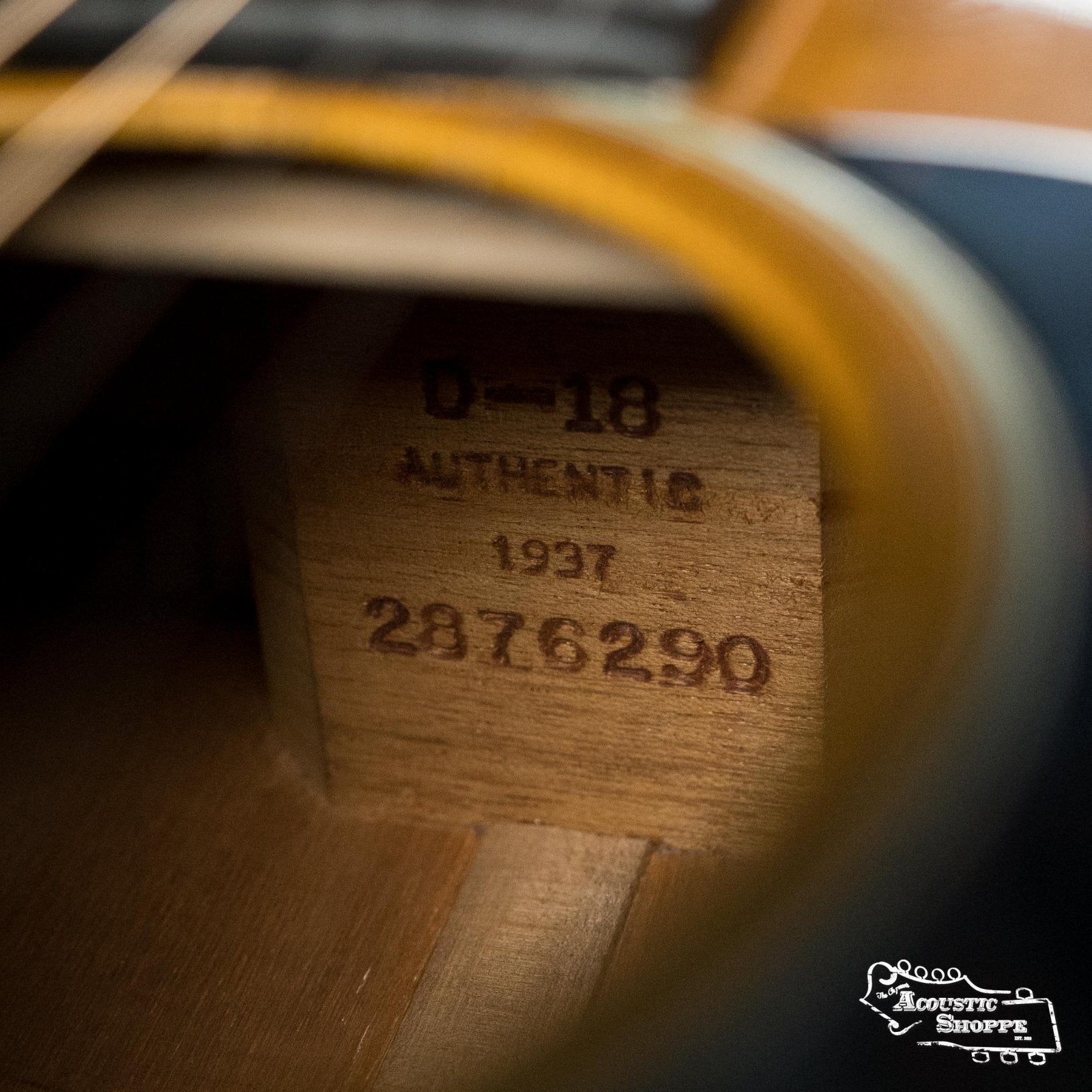 Martin D-18 Aged Authentic 1937 VTS Adirondack/Mahogany Dreadnought Guitar #6290