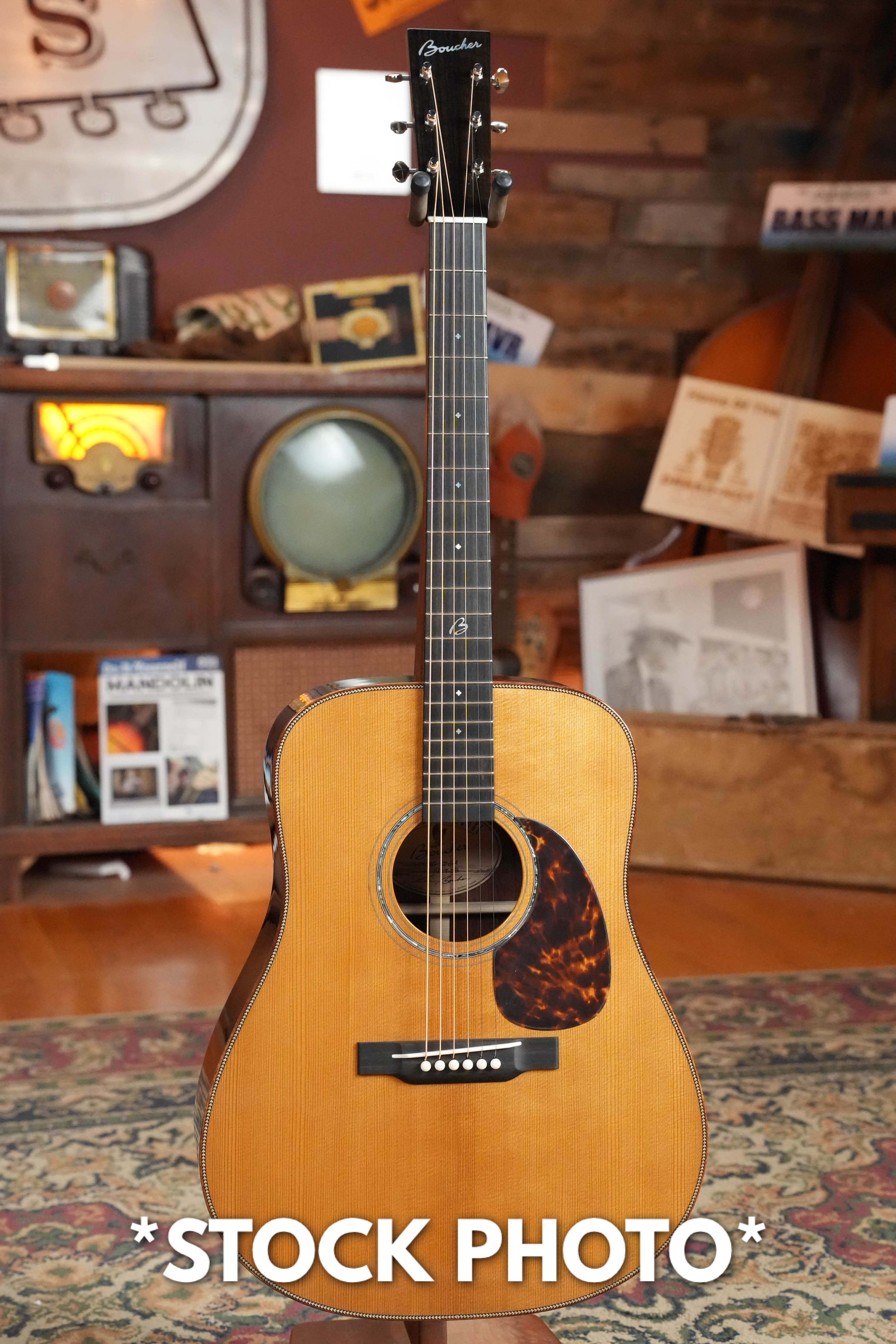 PRE-ORDER DEPOSIT ONLY *New 2026 Model* Boucher BG-52-GM Torrefied Adirondack/Rosewood Bluegrass Goose Gold Master Pack Dreadnought Acoustic Guitar