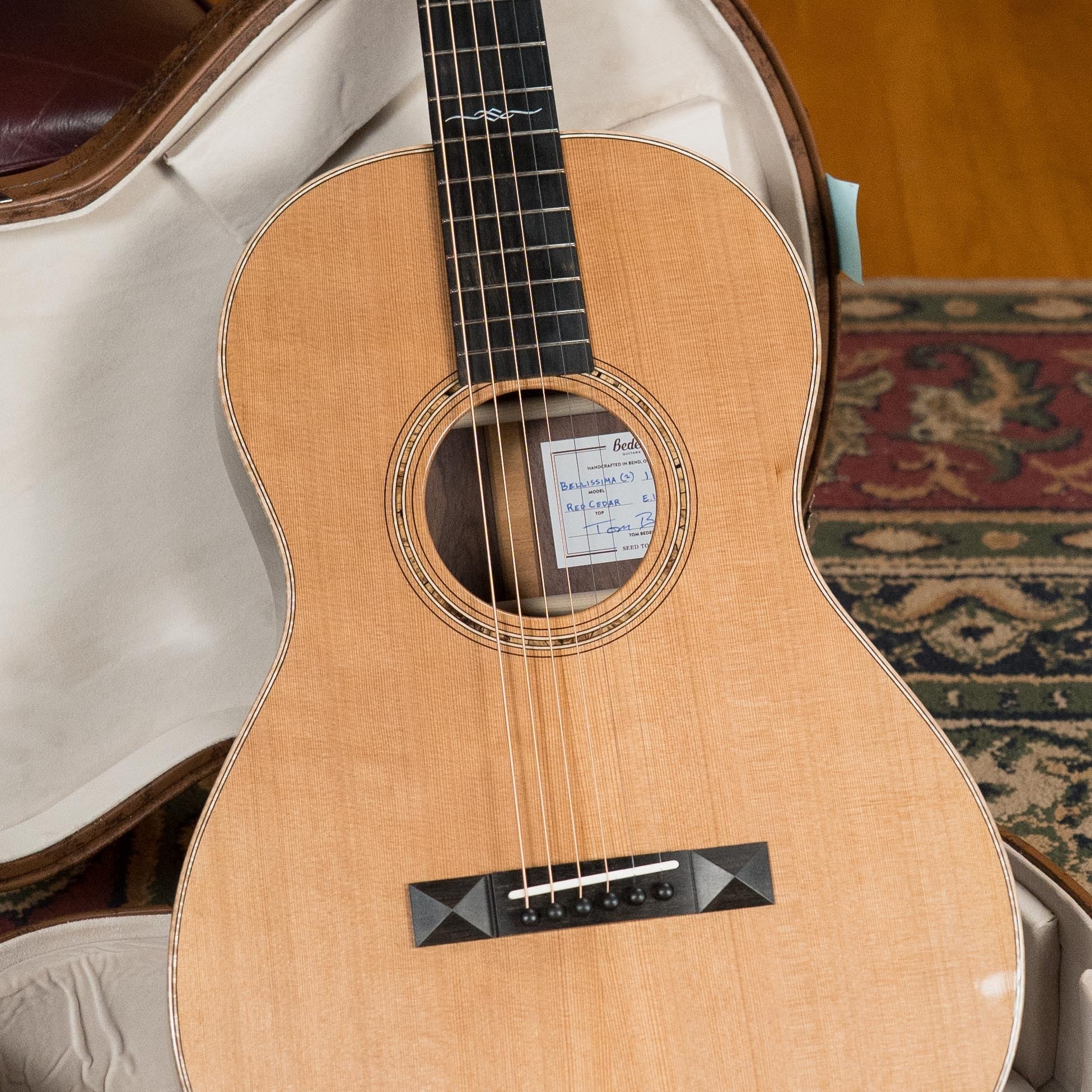 Bedell Angelica Bellissima Red Cedar/Rosewood Parlor Guitar w/K&K Pure Mini Pickup #4006