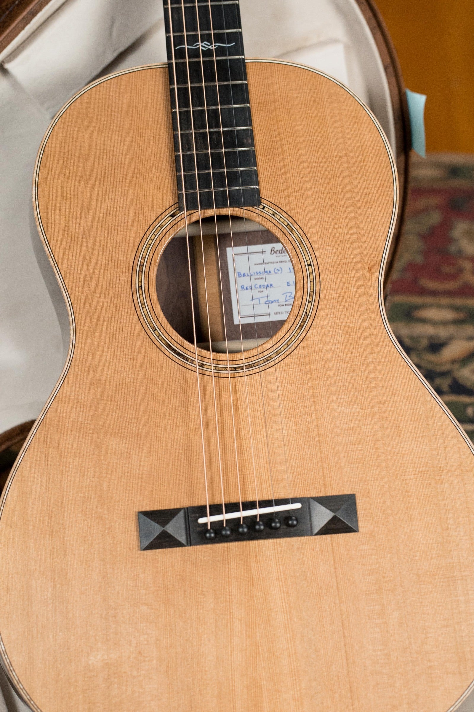 Bedell Angelica Bellissima Red Cedar/Rosewood Parlor Guitar w/K&K Pure Mini Pickup #4006