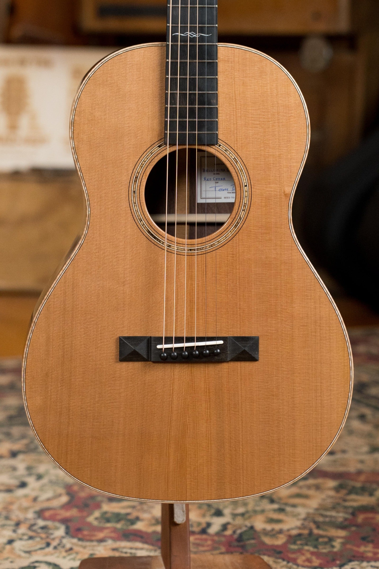 Bedell Angelica Bellissima Red Cedar/Rosewood Parlor Guitar w/K&K Pure Mini Pickup #4006