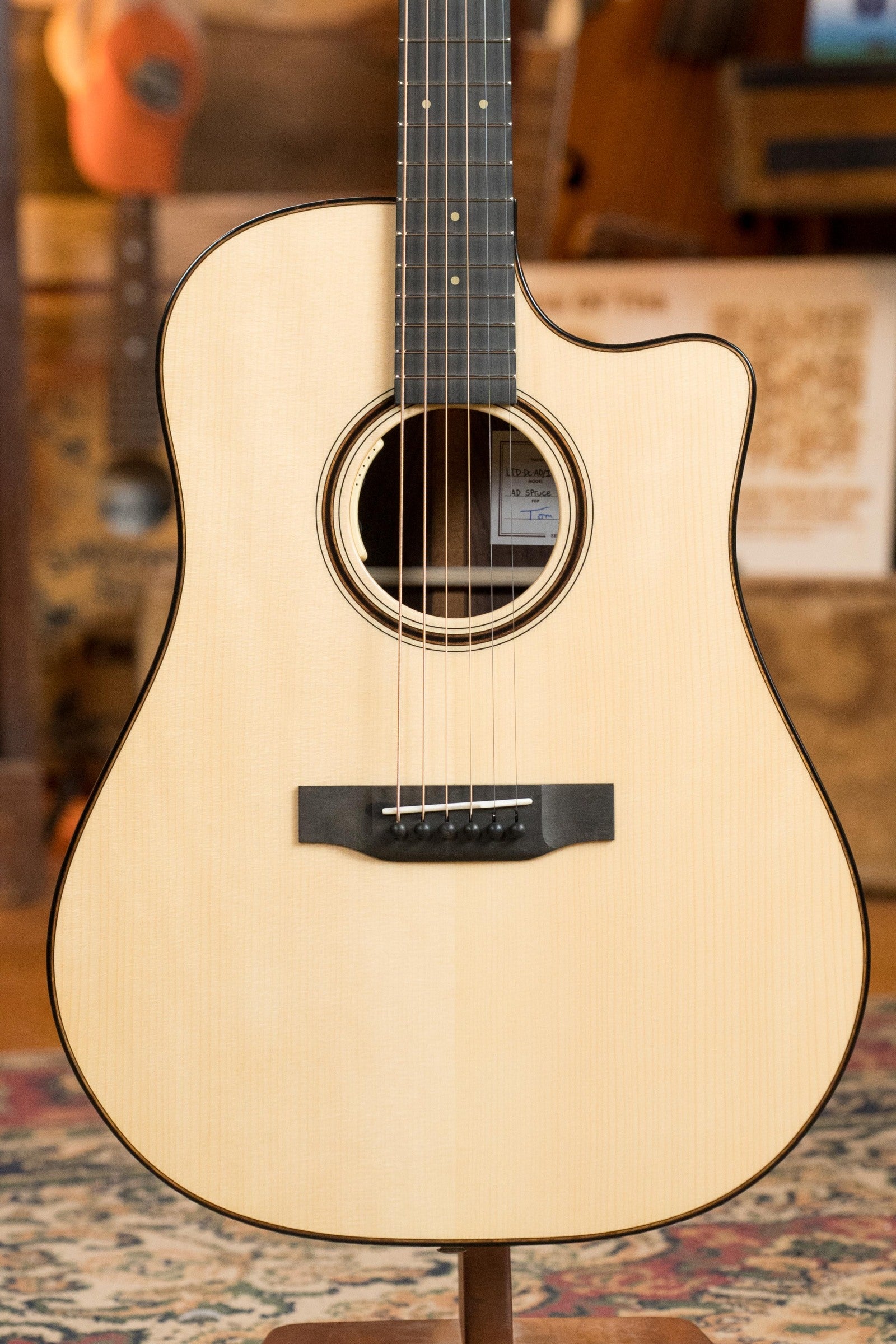 Bedell Limited Edition Adirondack/Figured Indian Rosewood Dreadnought Cutaway Acoustic Guitar #4014