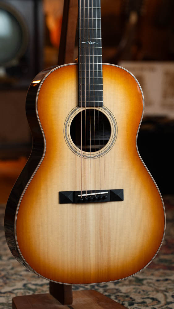 Bedell Special Edition Adirondack/Rosewood 14 Fret Tea-Burst Parlor Acoustic Guitar w/Wide Nut #4018
