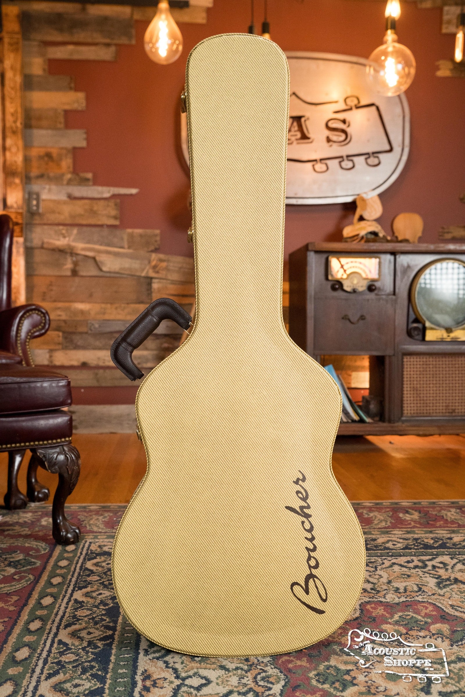 *Dread-Not Certified Used* Boucher BG-41T-G Bluegrass Goose Series *ALL* Torrefied Adirondack/Mahogany OM Gold Pack Acoustic Guitar #1001