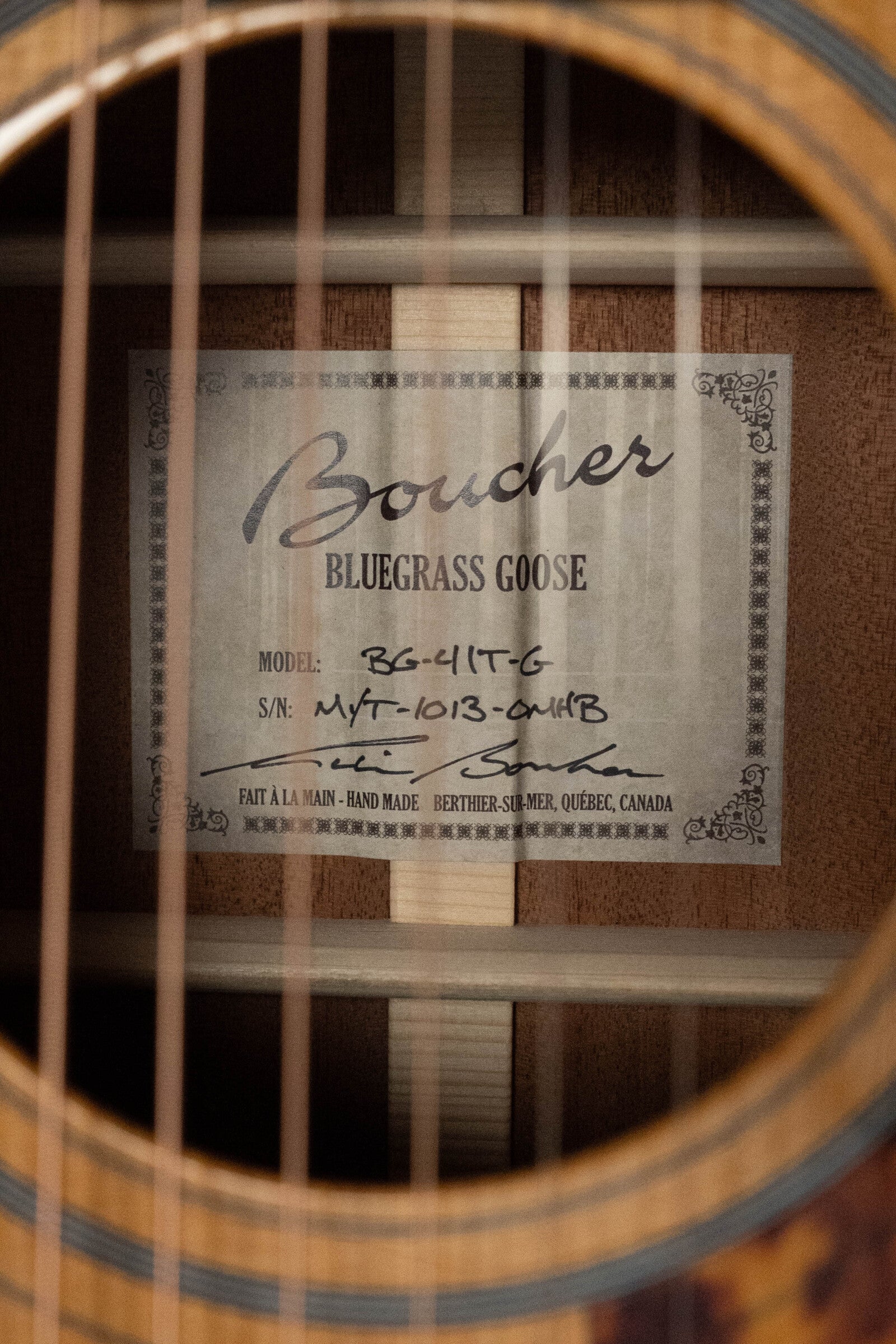 Boucher BG-41T-G Bluegrass Goose Series *ALL* Torrefied Adirondack/Mahogany OM Gold Pack Acoustic Guitar #1013