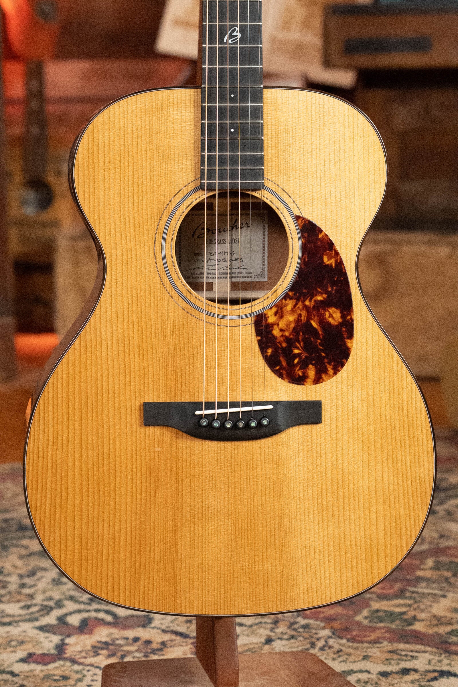 Boucher BG-41T-G Bluegrass Goose Series *ALL* Torrefied Adirondack/Mahogany OM Gold Pack Acoustic Guitar #1013