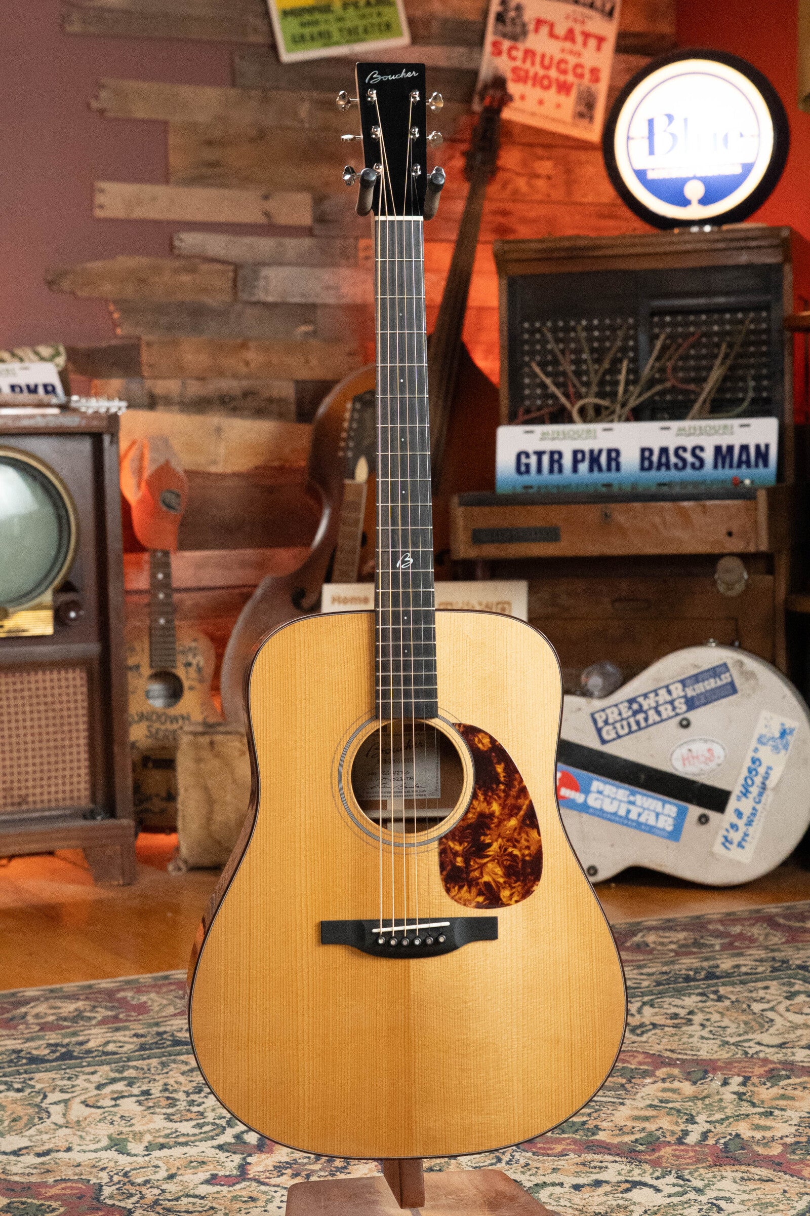 Boucher BG-42T-G Bluegrass Goose Series *ALL* Torrefied Master Grade Adirondack/Mahogany Dreadnought Gold Pack Acoustic Guitar #1023