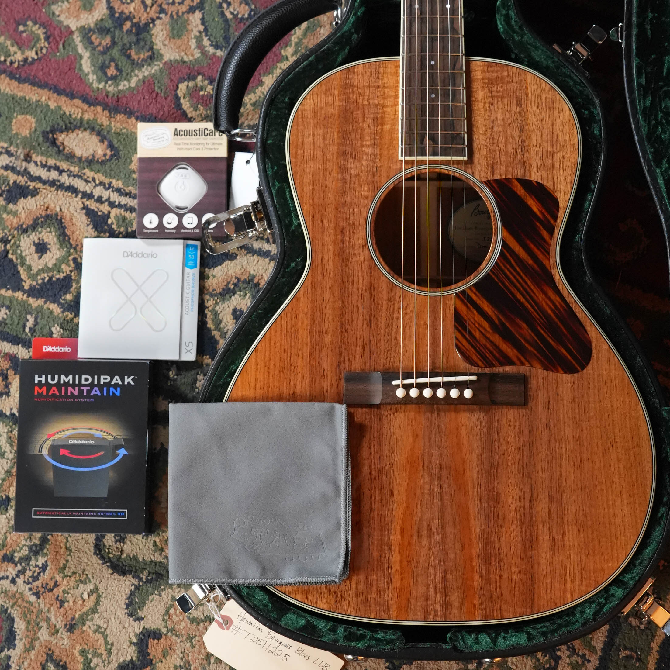 Bourgeois 2026 Launch Downeast Hawaiian Blues Series All Koa LDB Acoustic Guitar #1225