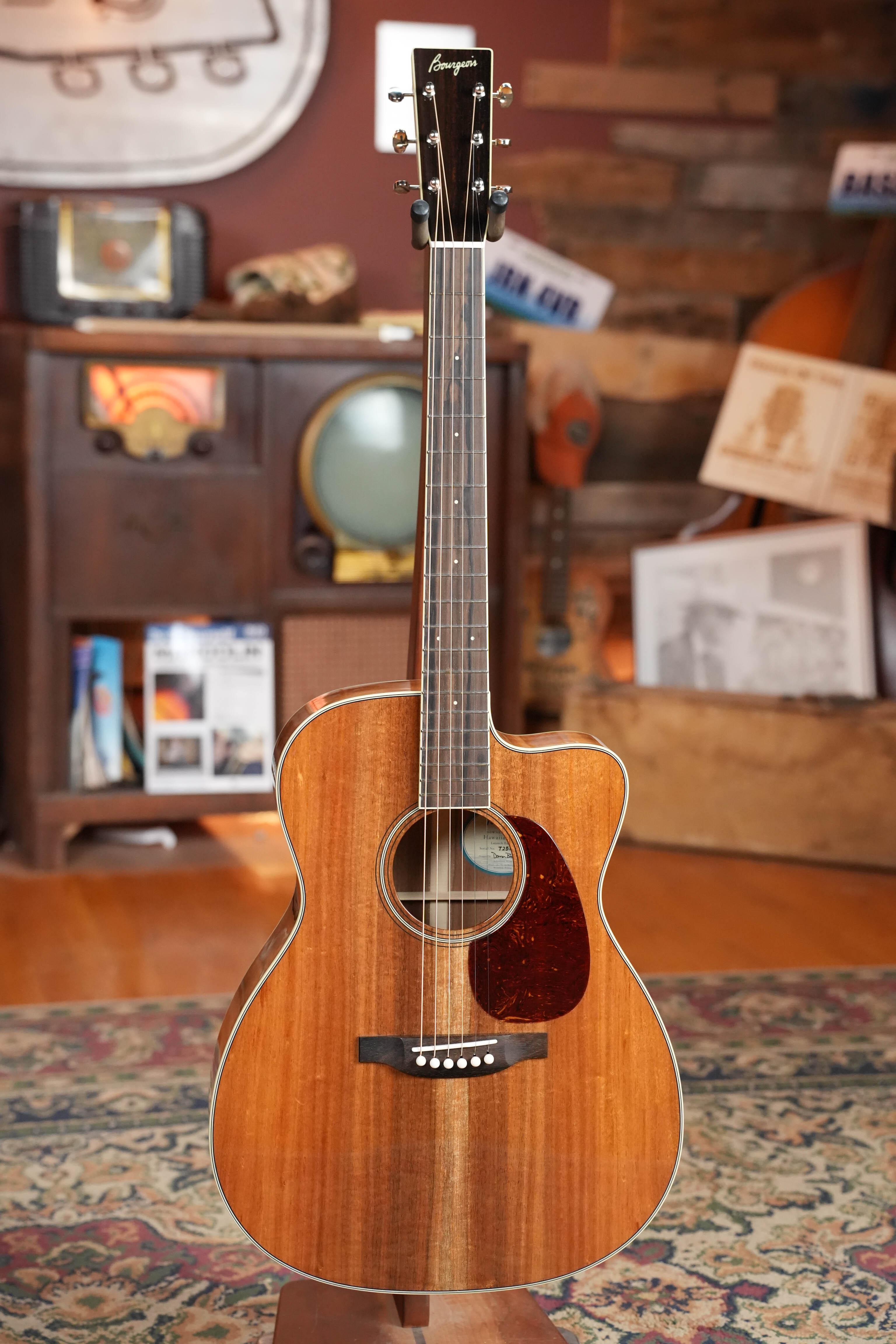 Bourgeois 2026 Launch Downeast Hawaiian Series All Koa Grand Auditorium Cutaway Acoustic Guitar #1283