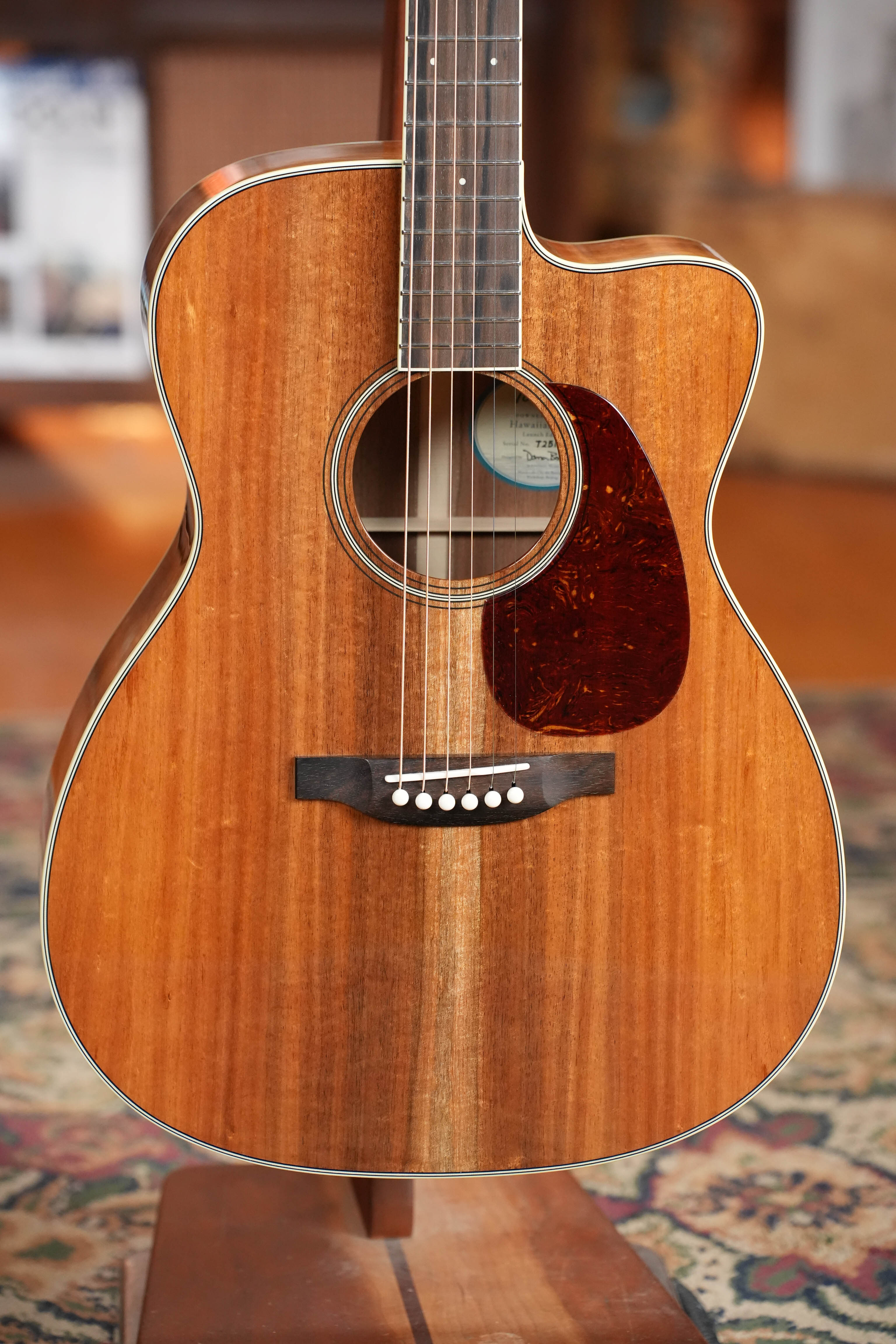 Bourgeois 2026 Launch Downeast Hawaiian Series All Koa Grand Auditorium Cutaway Acoustic Guitar #1283
